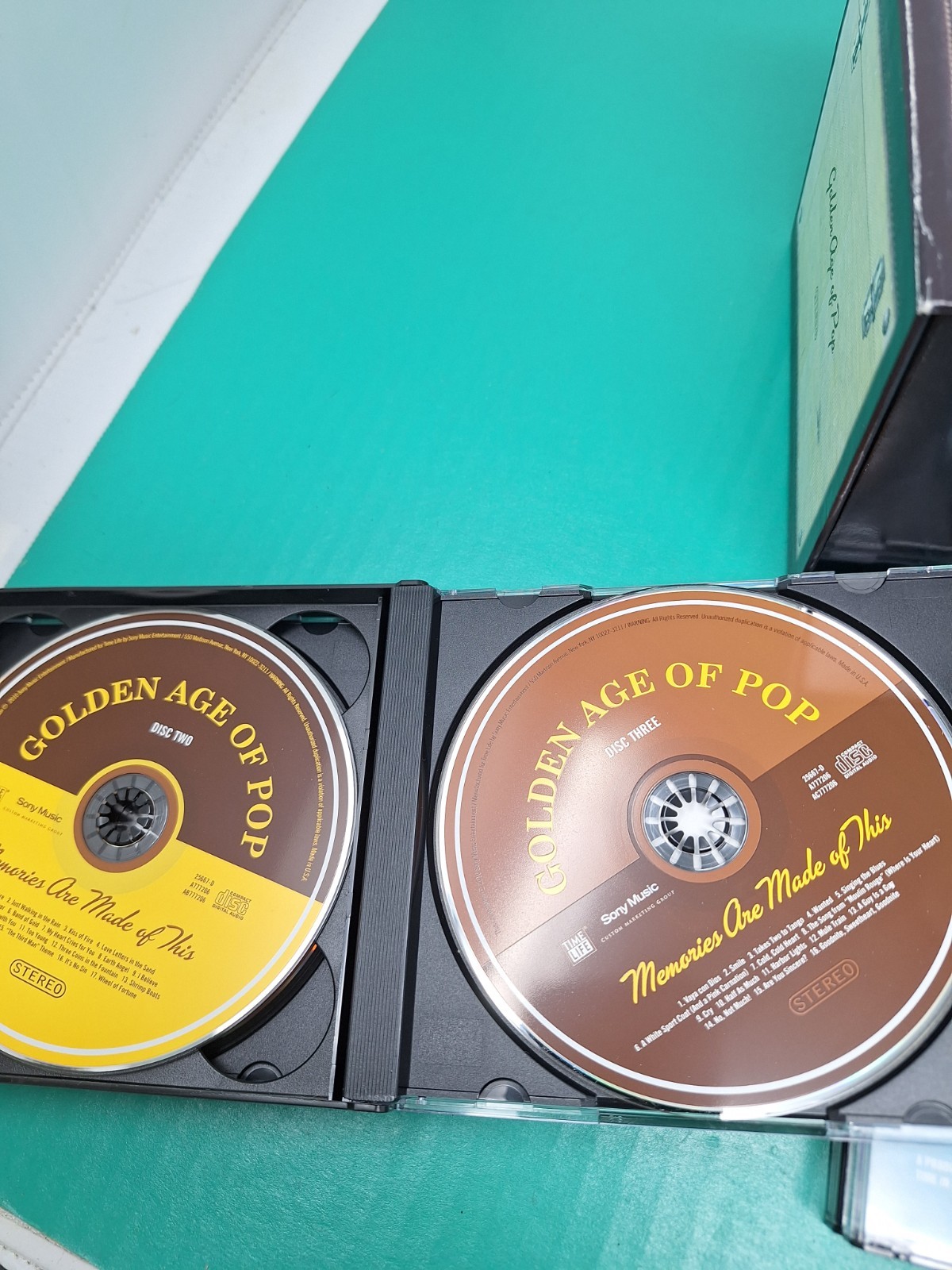 Golden Age of Pop 10 CD Box Set Time-Life 145 Songs 1950s-1960s Various Artists