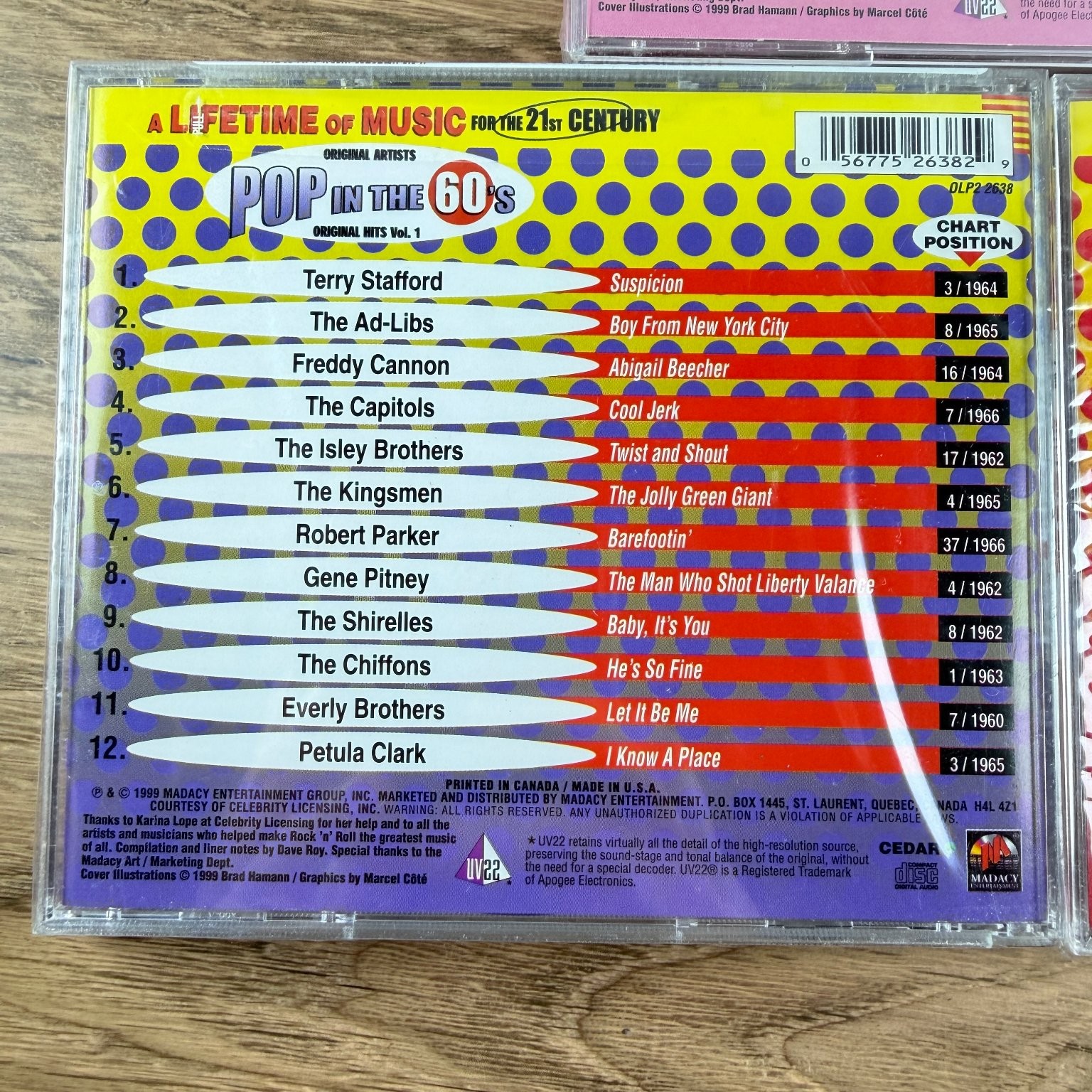 60s Pop & Ladies Hits 3-CD Set Various Artists Rock Oldies Lot of 3 NEW SEALED