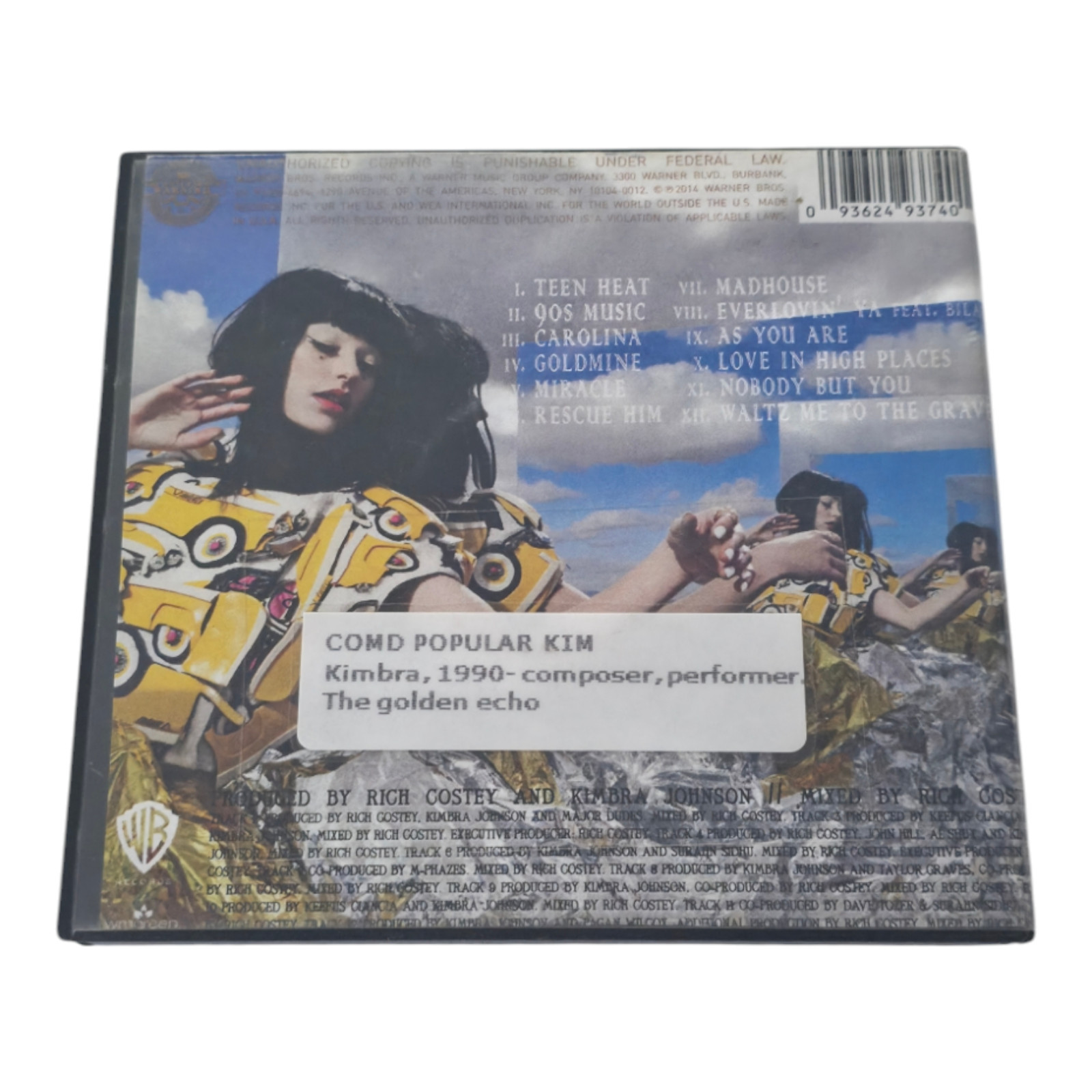 The Golden Echo [CD] Kimbra (EX-LIBRARY) Very Good Condition Free Shipping