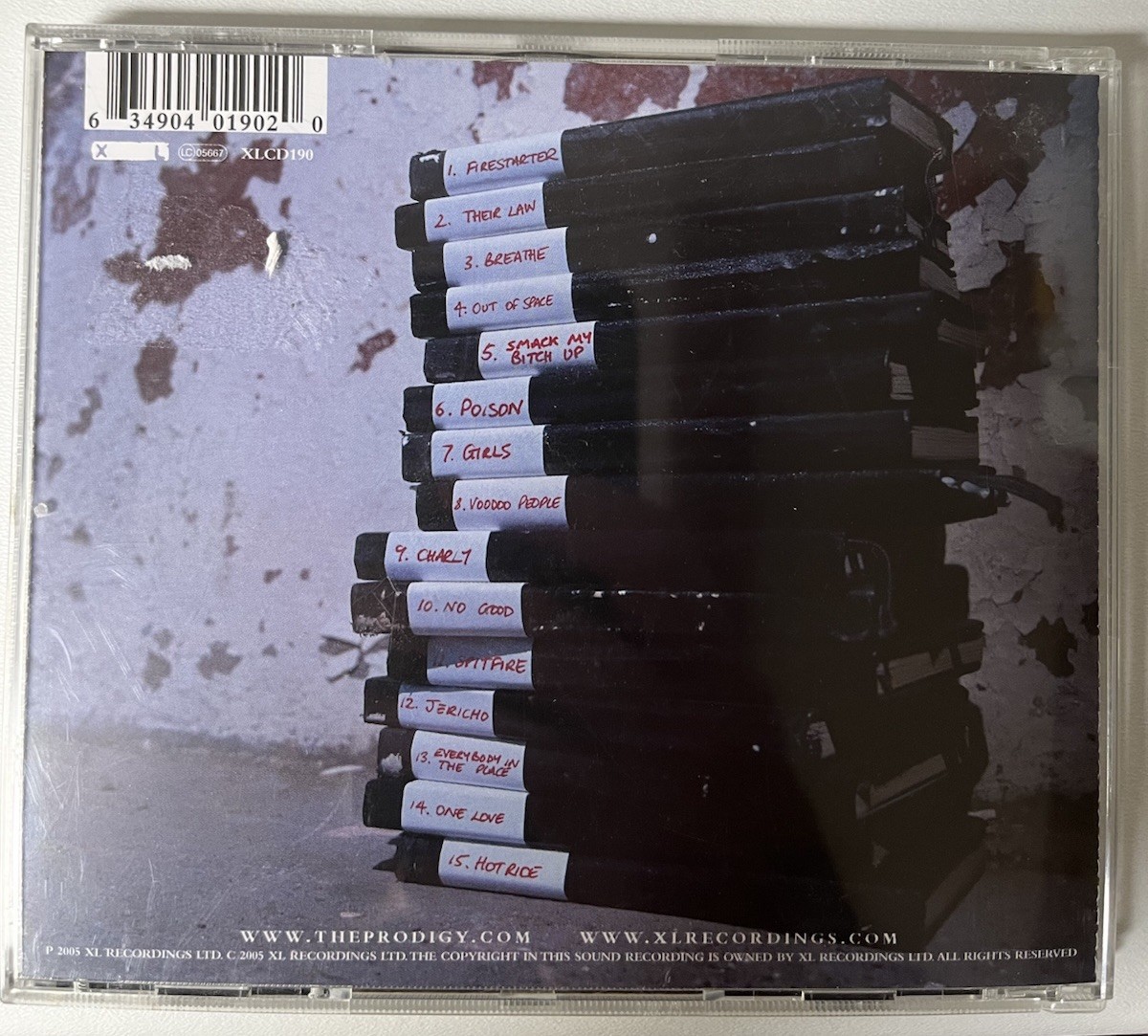 The Prodigy Their Law Singles 1990-2005 15 Trk CD Album Best Of Greatest Hits