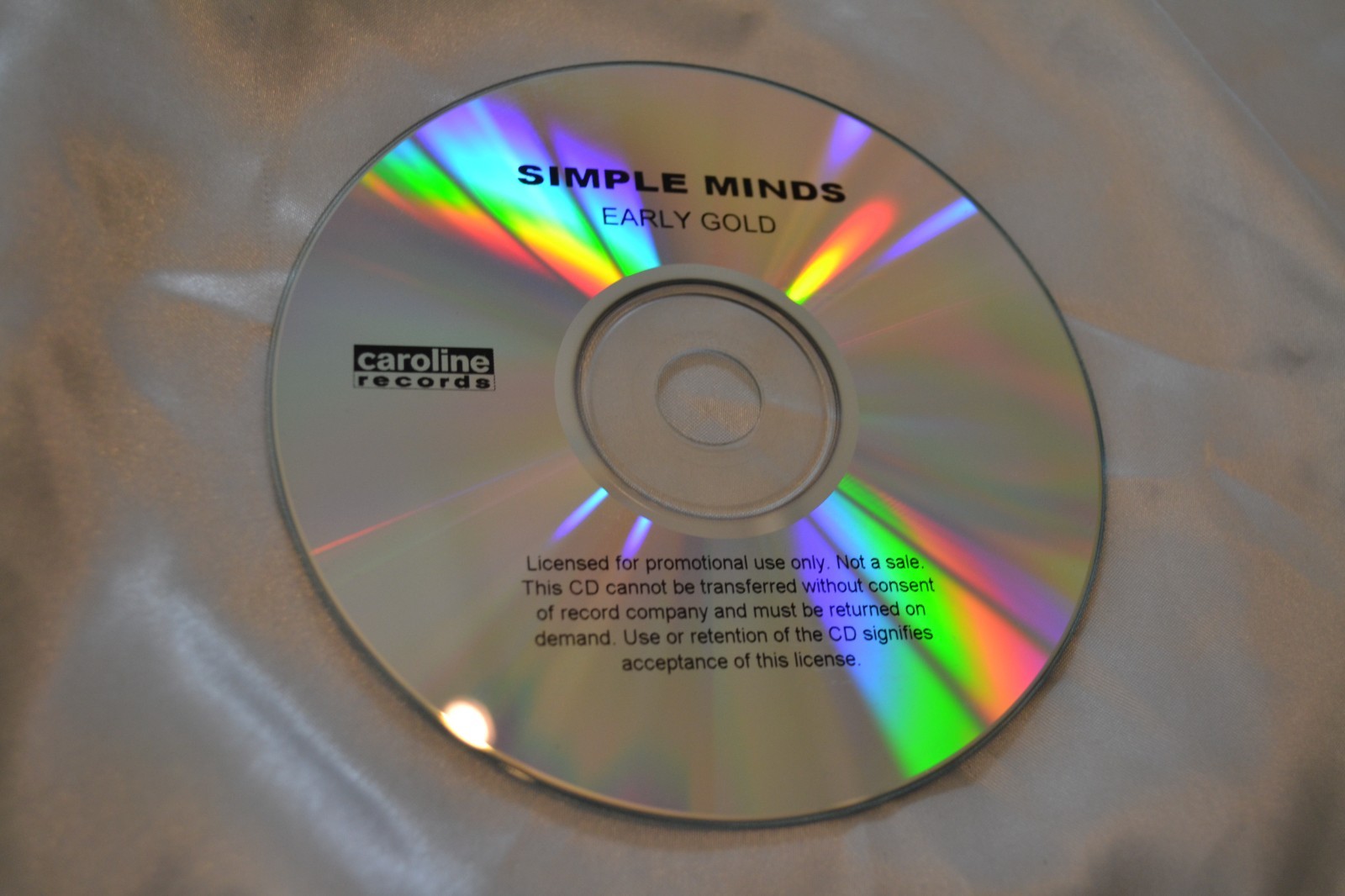 Simple Minds - Early Gold US promo CDR compilation album Caroline Records