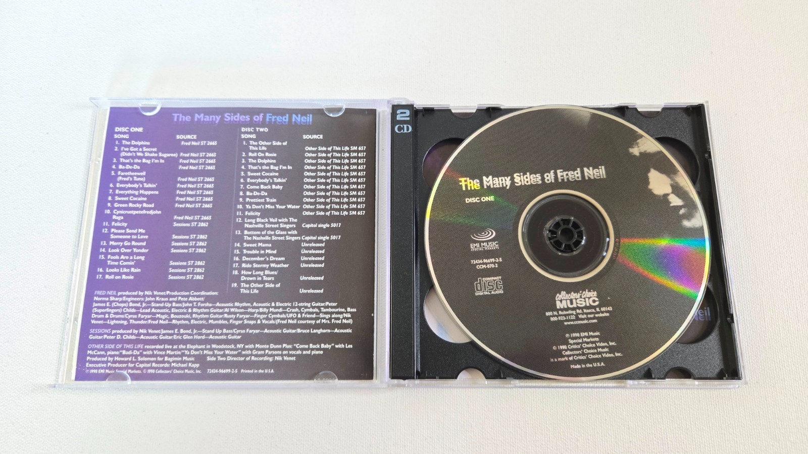 The Many Sides of Fred Neil (2-Disc CD, 1998) - Mint Discs