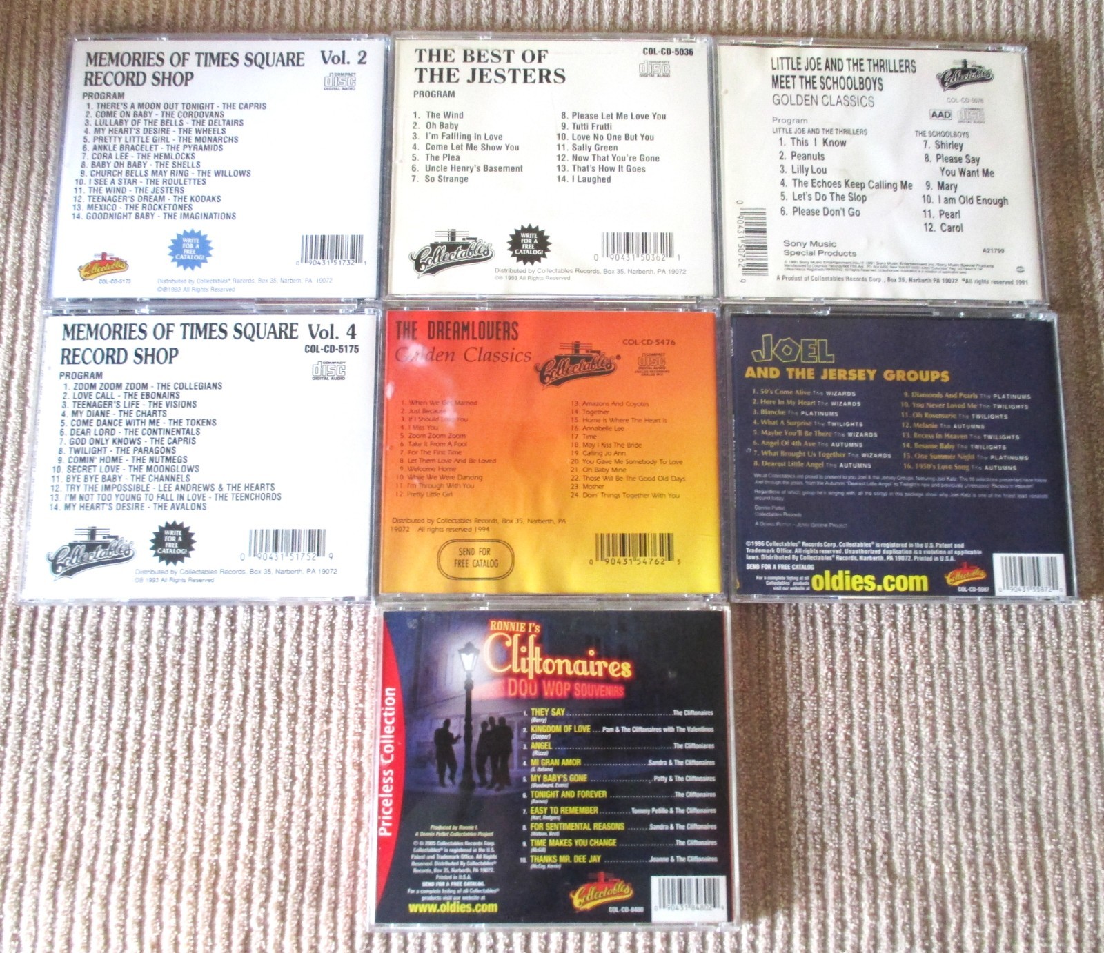 Doo Wop CD Lot Of 7 The Jesters The Dreamlovers Plus SEE DESCRIPTION