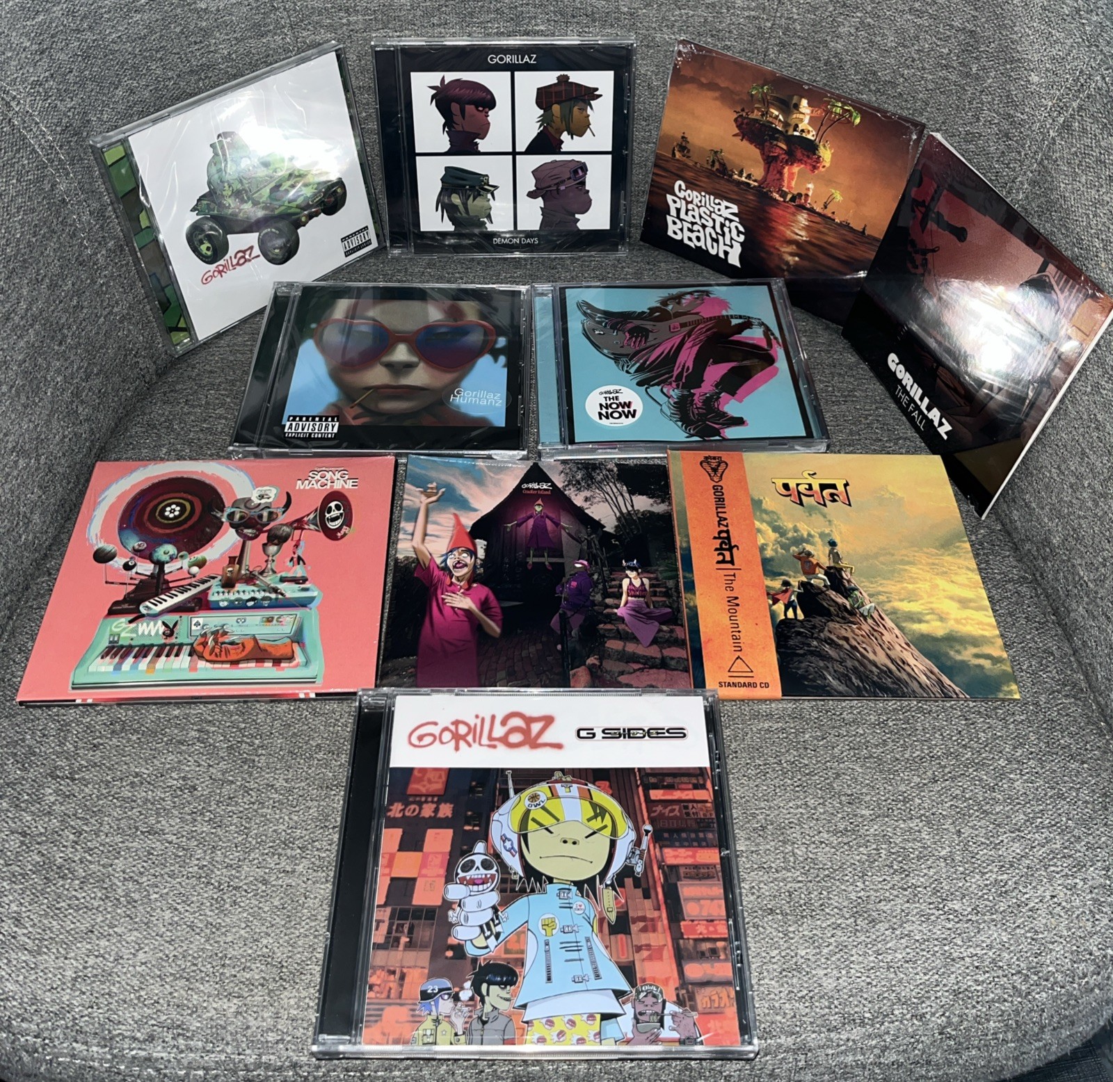 Gorillaz 10 CD Lot Demon, Beach, Fall, Humanz, Now, Song, Island, Mountain, Side