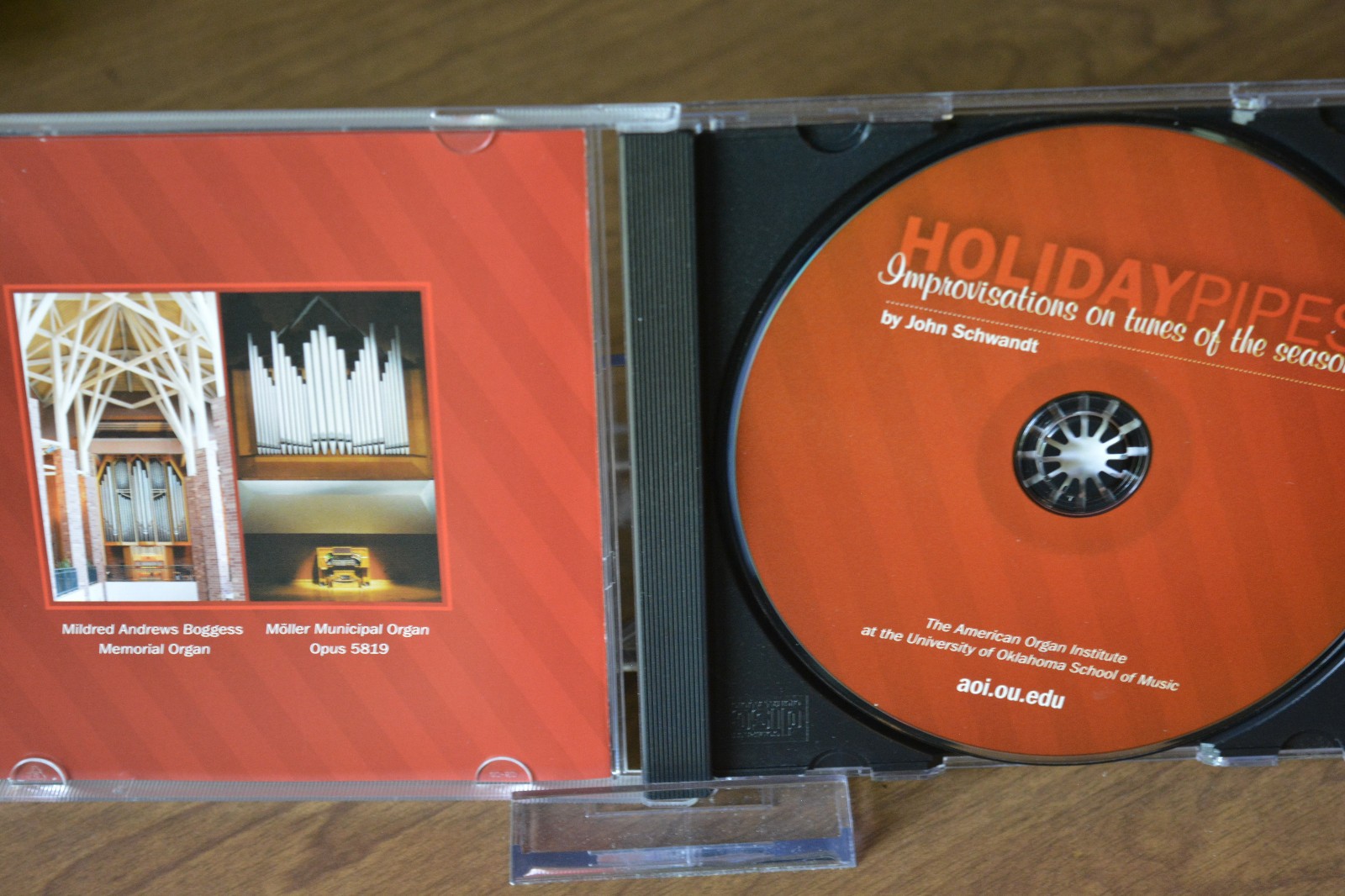John Schwandt - Holiday Pipes CD 2012 CLASSICAL ORGAN CHRISTMAS OKLAHOMA OU RARE