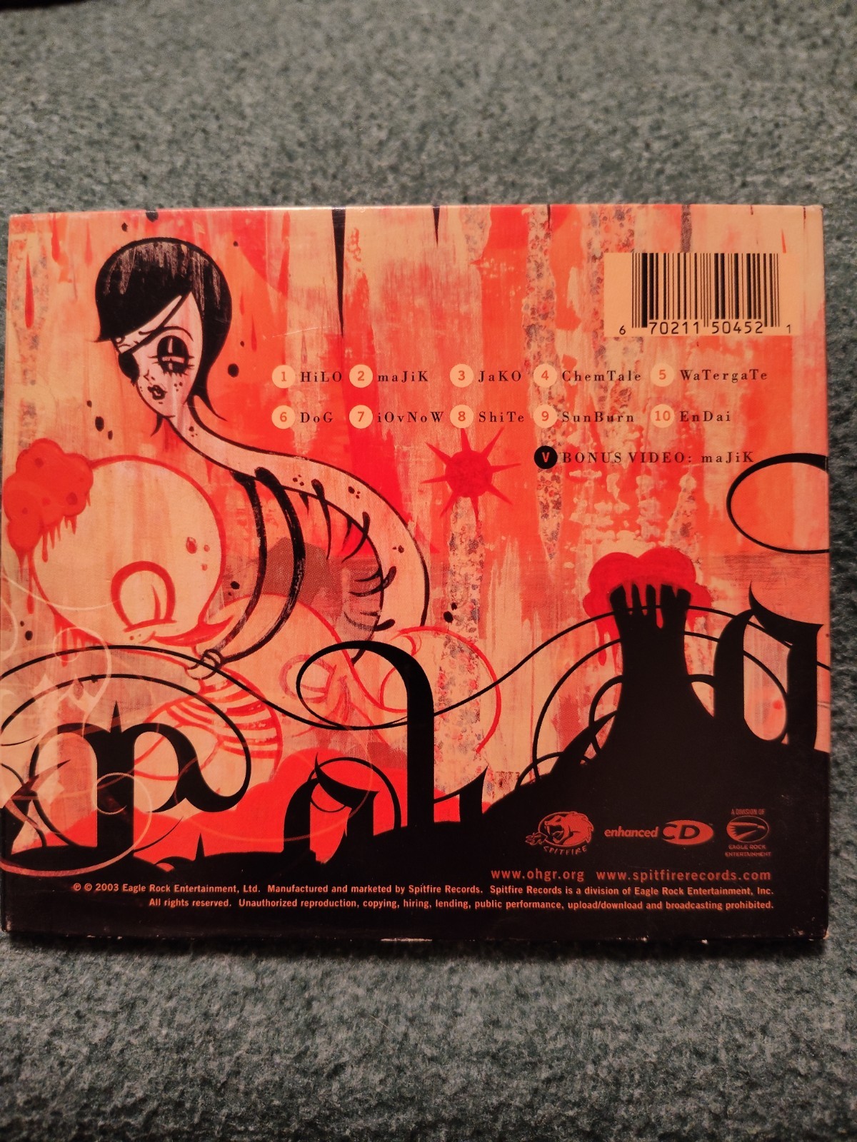 Sunnypsyop by Ohgr (CD, 2003) Industrial Rock Album Skinny Puppy Ministry NIN