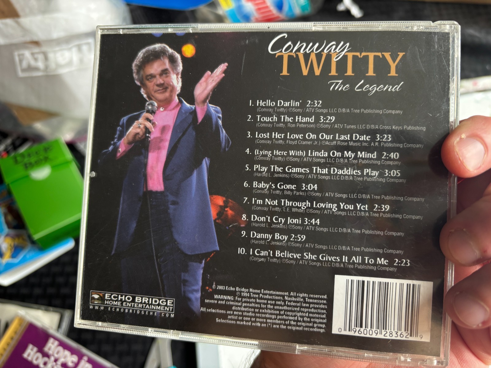 Conway Twitty The Legend Vol. 1 and Silver Anniversary Collection CDs Tested