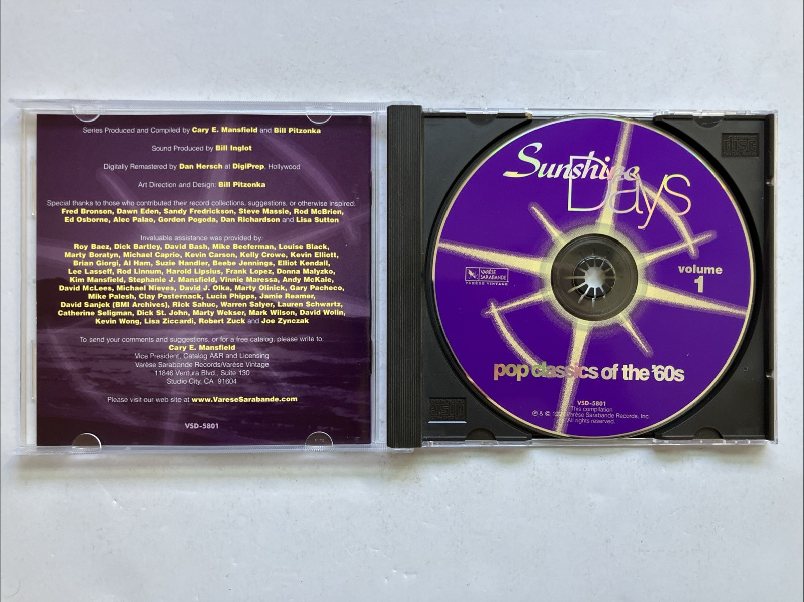 Sunshine Days, Vol. 1: 60's Pop Classics by Various Artists (CD, Jul-1997,...