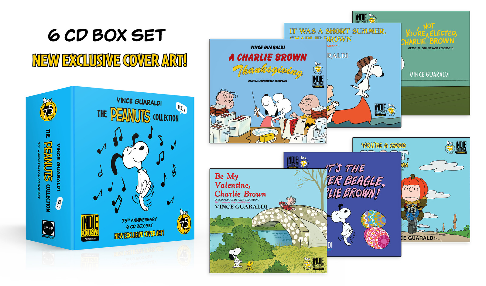 VINCE GUARALDI – Peanuts Collection Vol. 1 (6XCD 75th Anniversary Box) #366