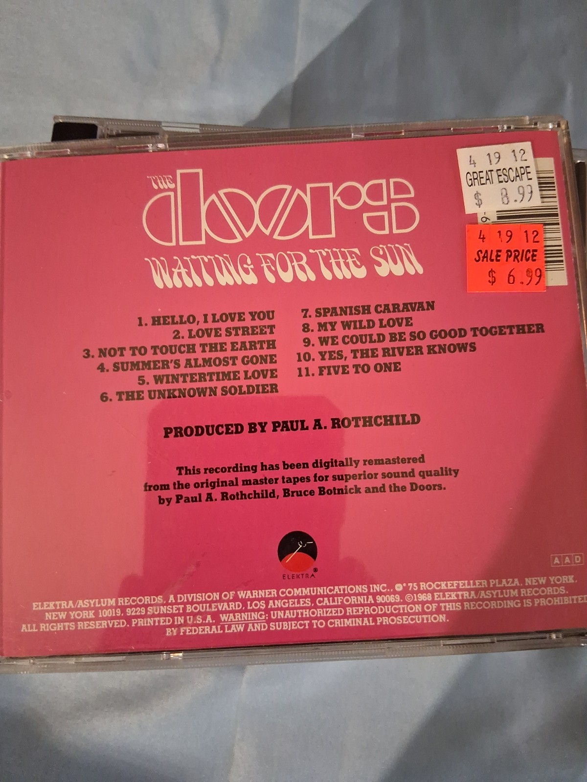 The Doors Cd Lot 10 Album Lot