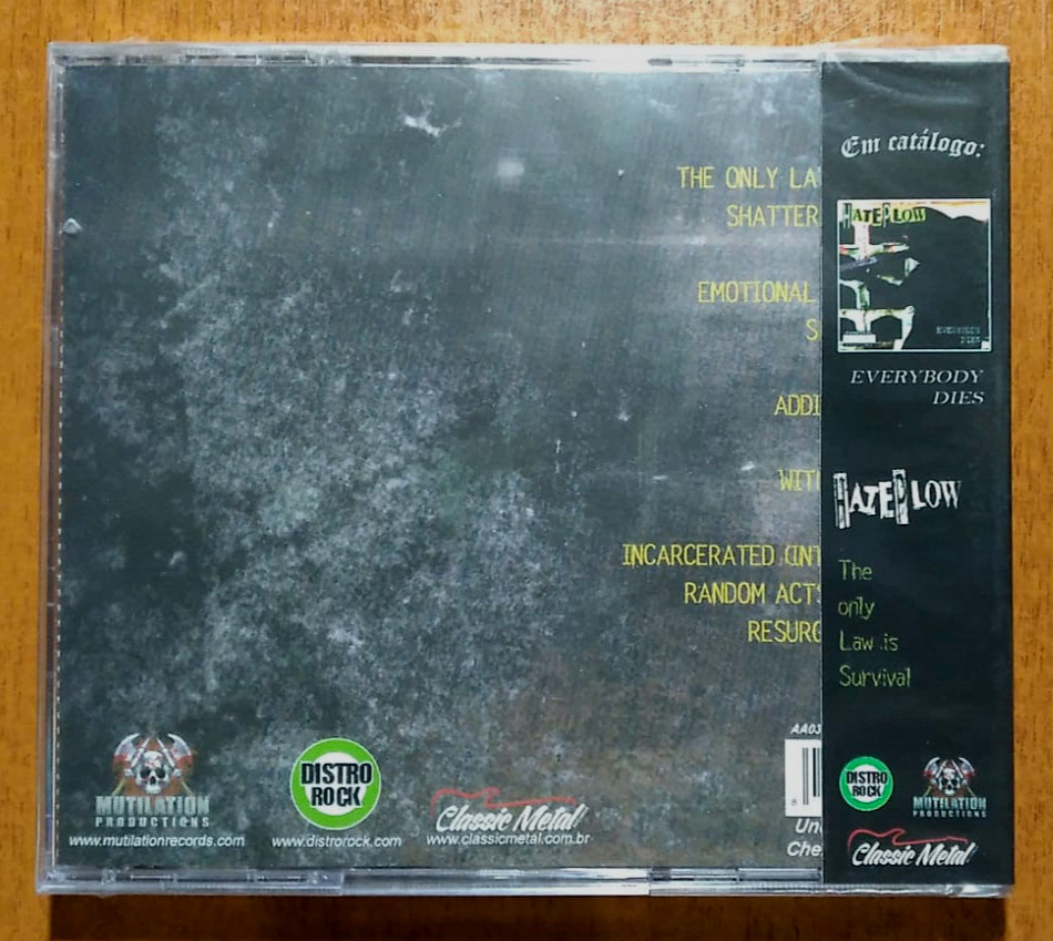 HatePlow – The Only Law Is Survival CD Brazilian Ed. RARE!