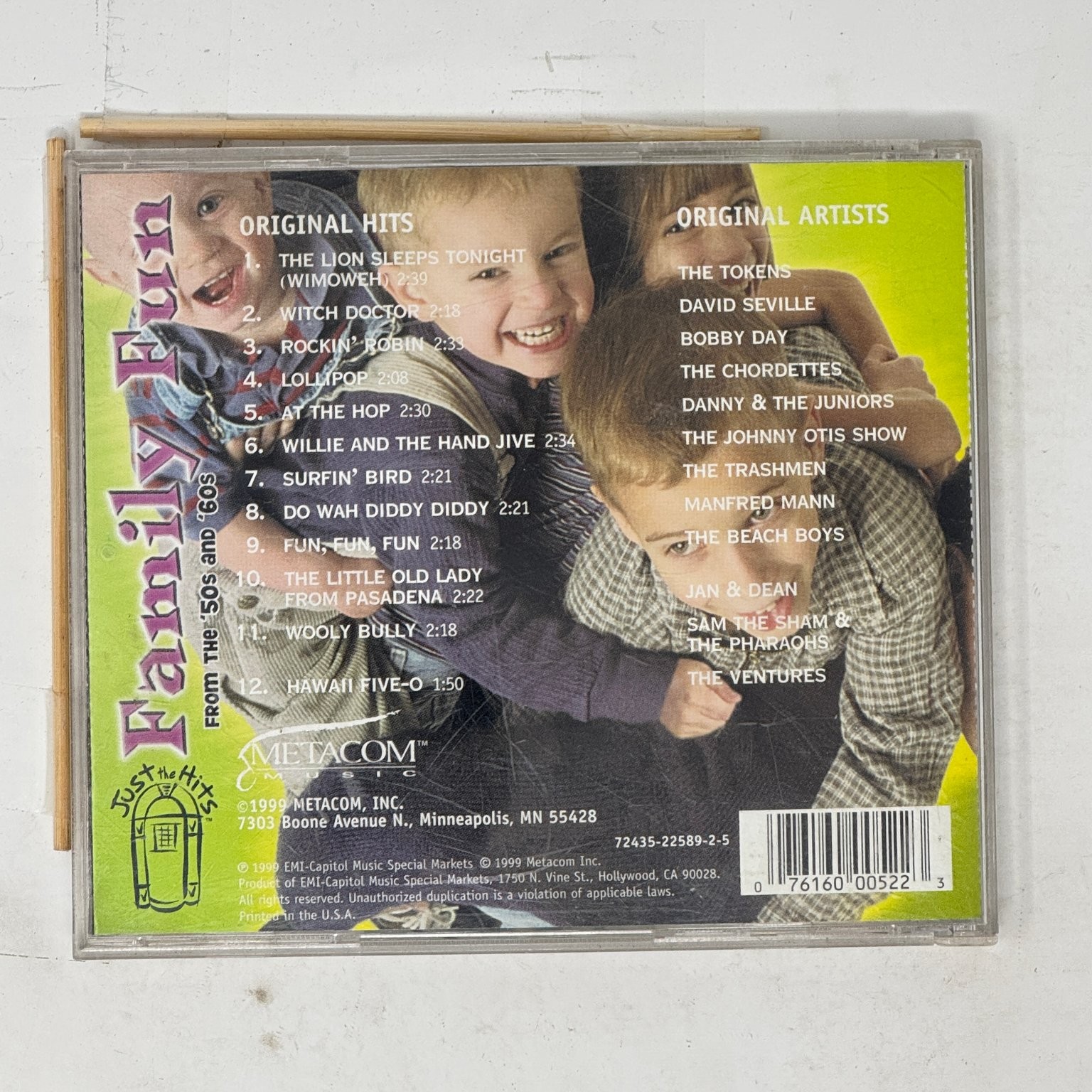 Family Fun From The '50s And '60s CD 1999 Pop Rock Oldies Metacom EMI