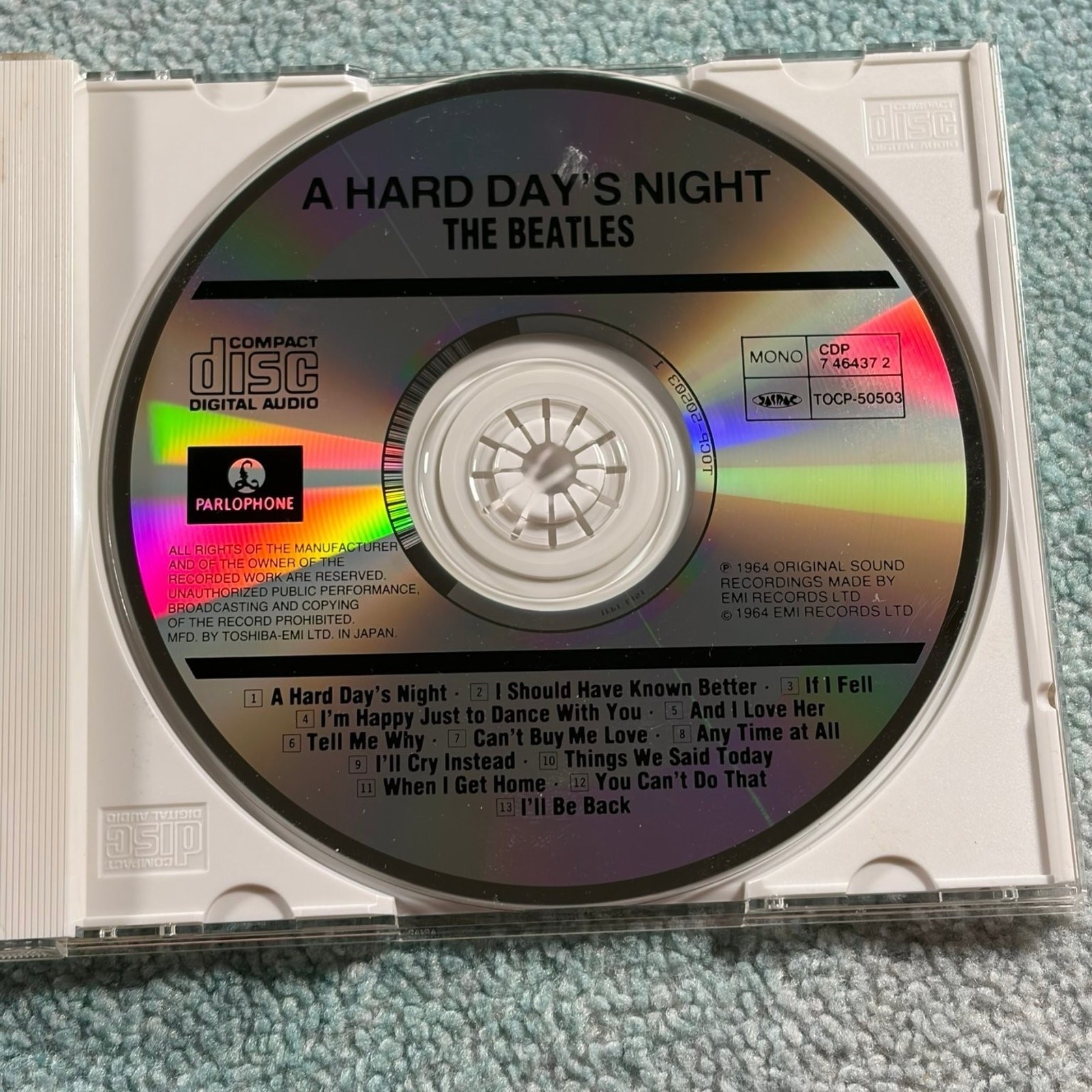 The Beatles – A Hard Day's Night CD 1993 Japan Import Pop Rock Parlophone