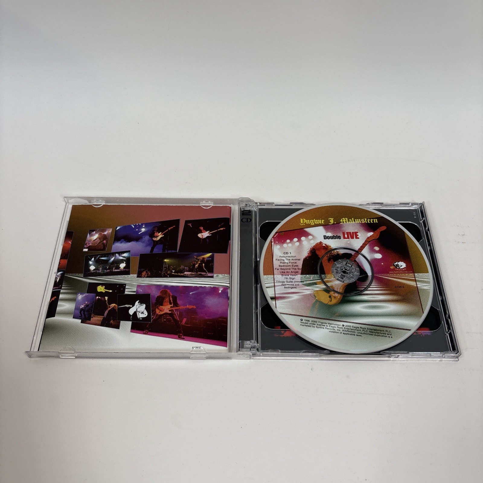 Yngwie J Malmsteen Double Live Album (2 Disc Set/2000) Spitfire Records