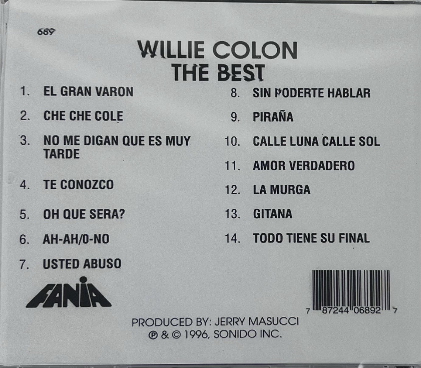 Willie Colon, Lo Mejor, The Best, CD-R