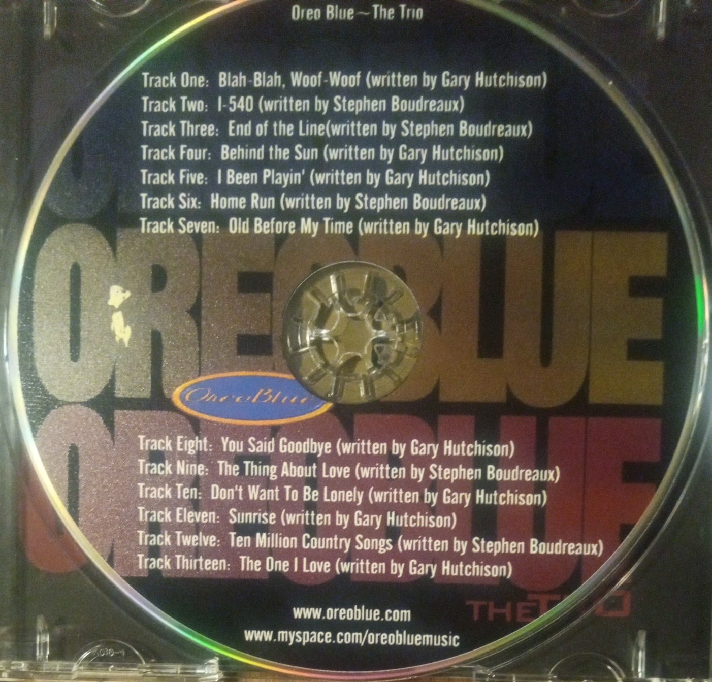 Oreo Blue: 1 Cd The Trio + 1 DVDR 30th Anniversary Lot Excellent Blues See Info
