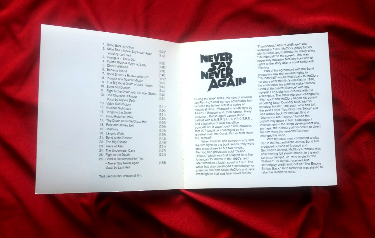 Never Say Never Again by Original Soundtrack (CD, Jan-1993, Silva America)