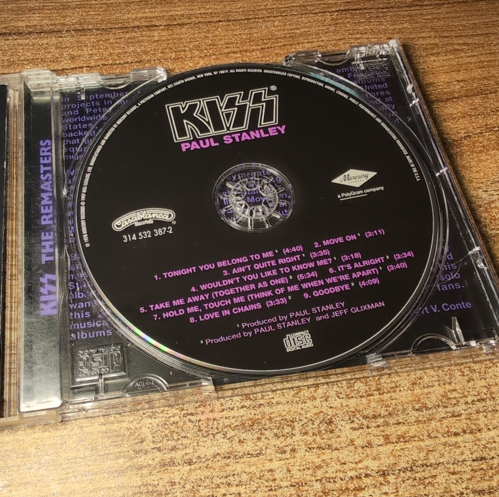 Vintage Kiss - Paul Stanley CD - Remastered 1997 TESTED