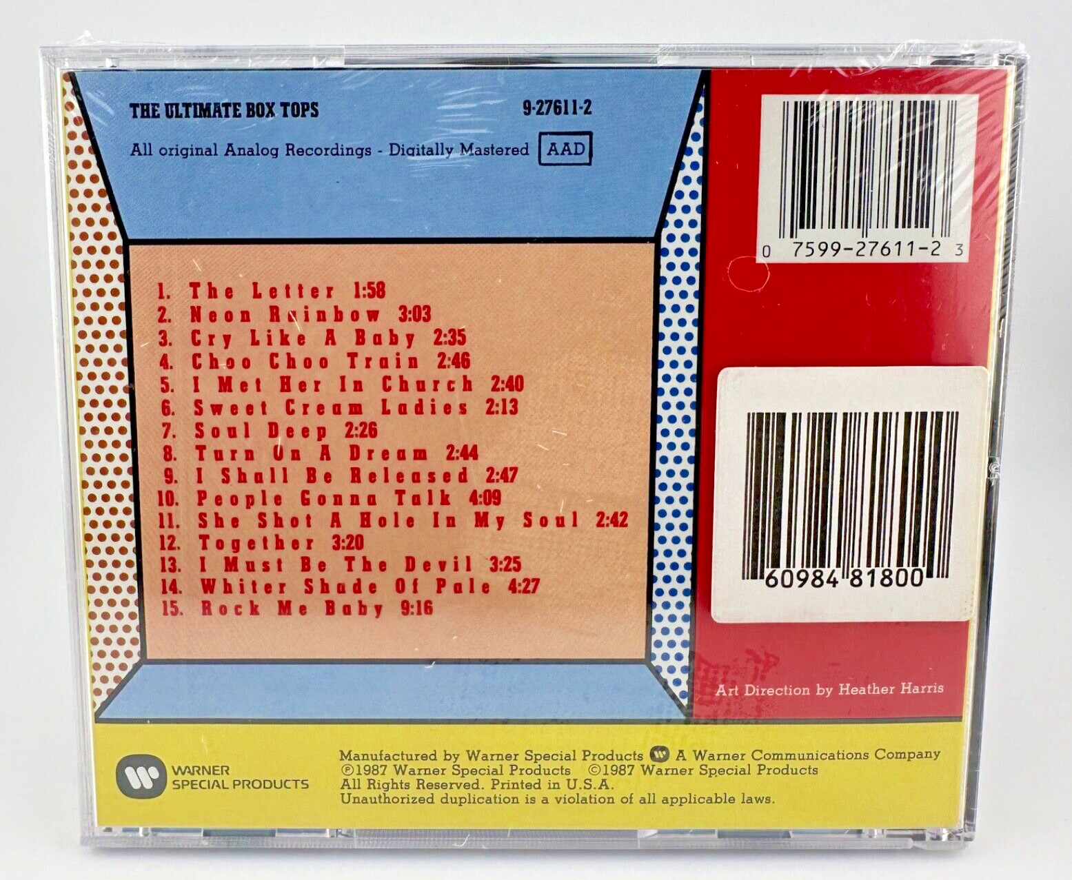 The Ultimate Box Tops by The Box Tops [ * RARE NEW * CD, 1987 ] * SEALED *