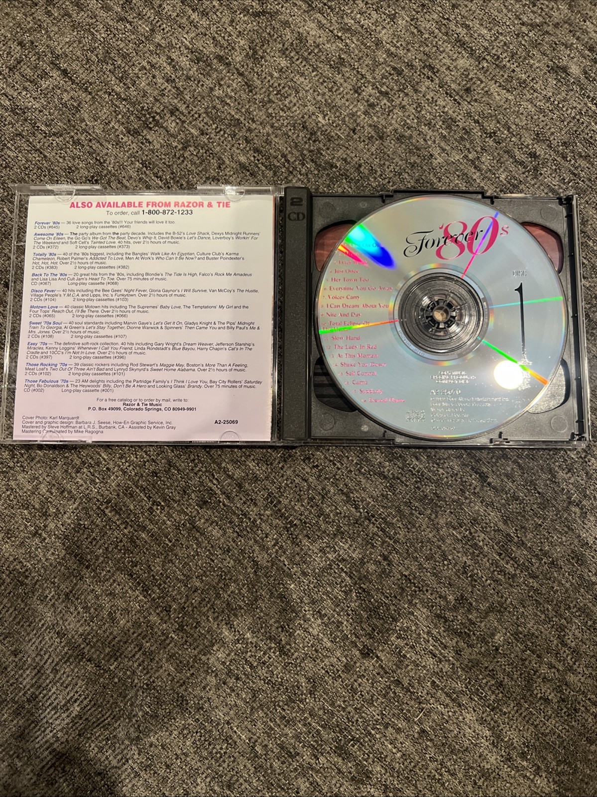 Forever 80s by Various Artists (2 CD Set, 1994 Razor & Tie) 1980s Compilation