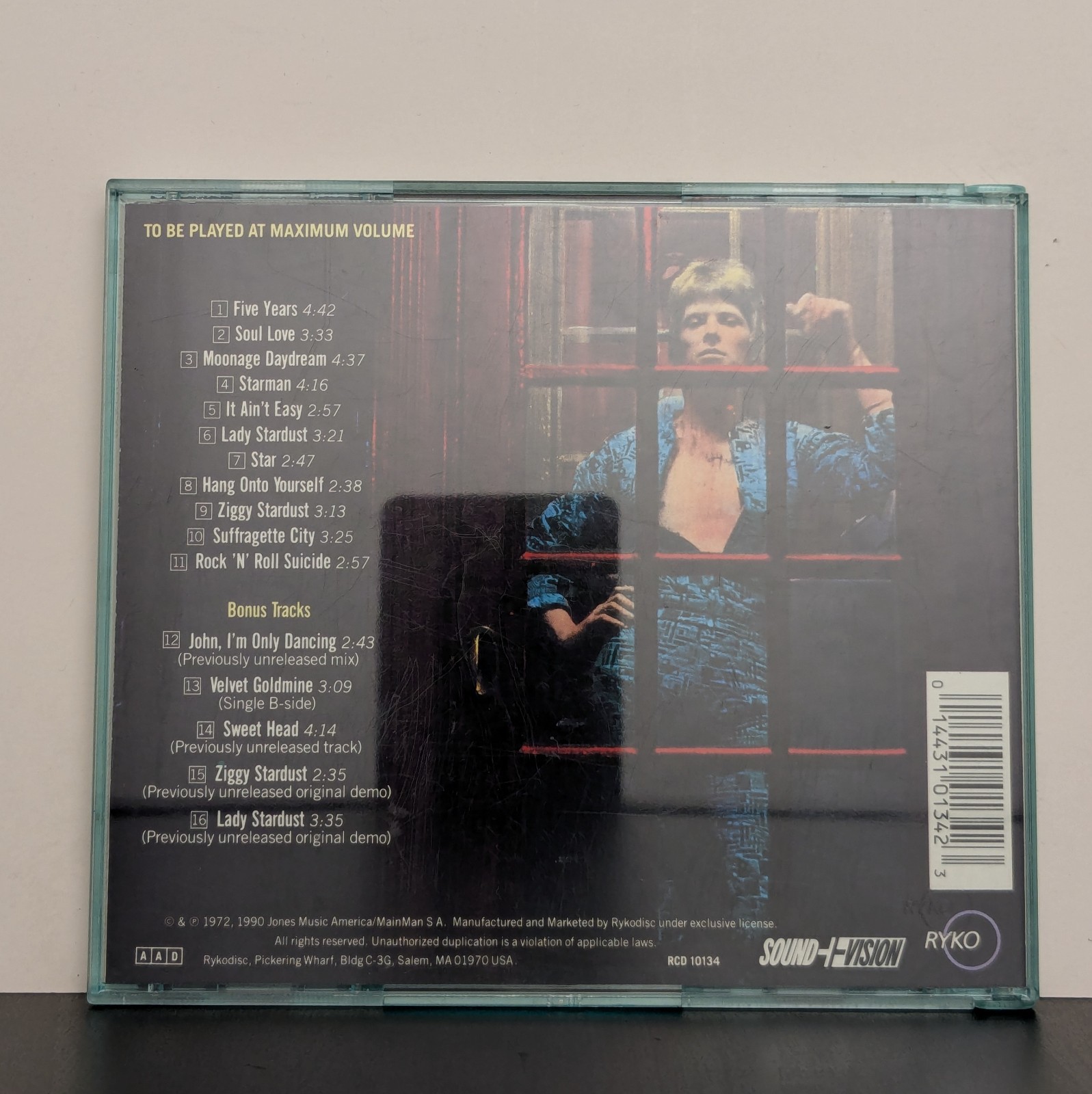 David Bowie Ziggy Stardust 1990 US CD Rykodisc RCD 10134