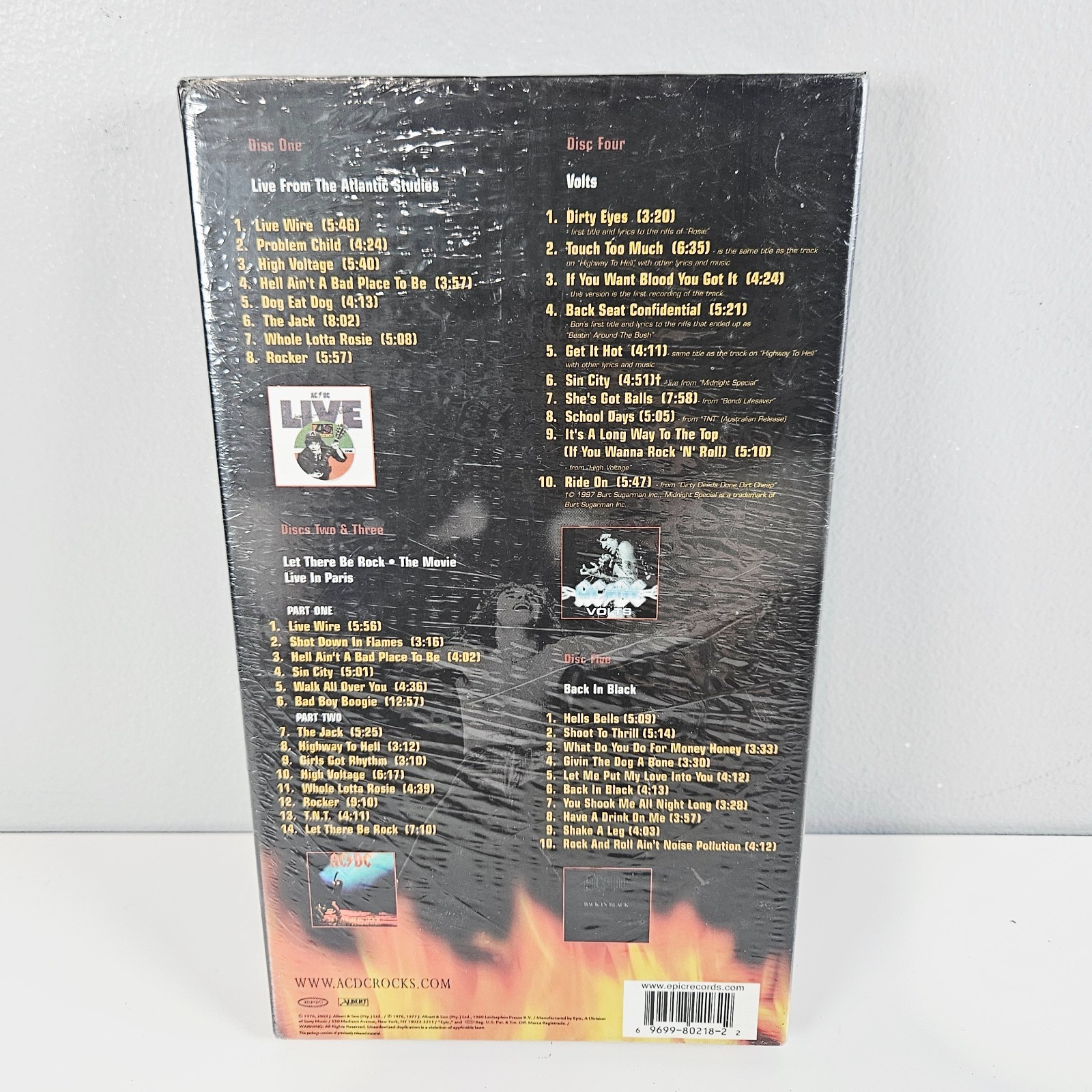 AC/DC: Bonfire 5-CD Box Set (2003, Epic) New Sealed