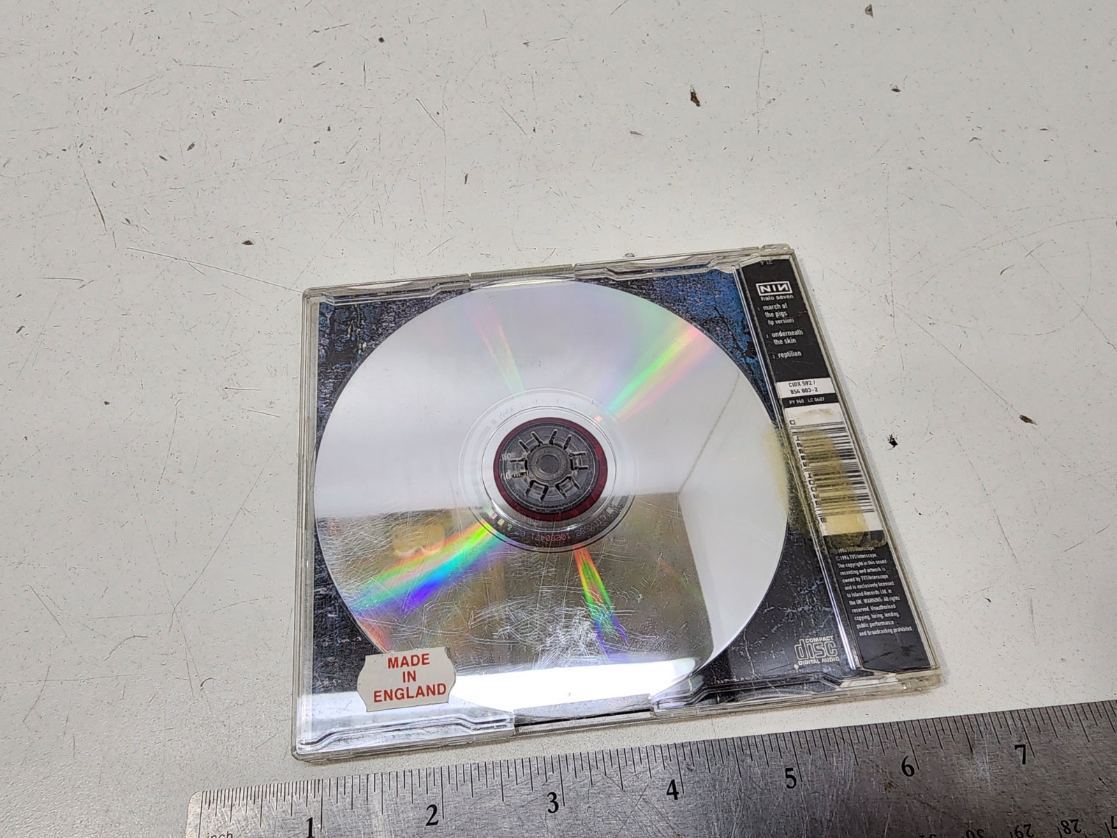 Nine Inch Nails Halo 7 March Of The Pigs CD 1994 1st Edition Import UK Disc 2/2