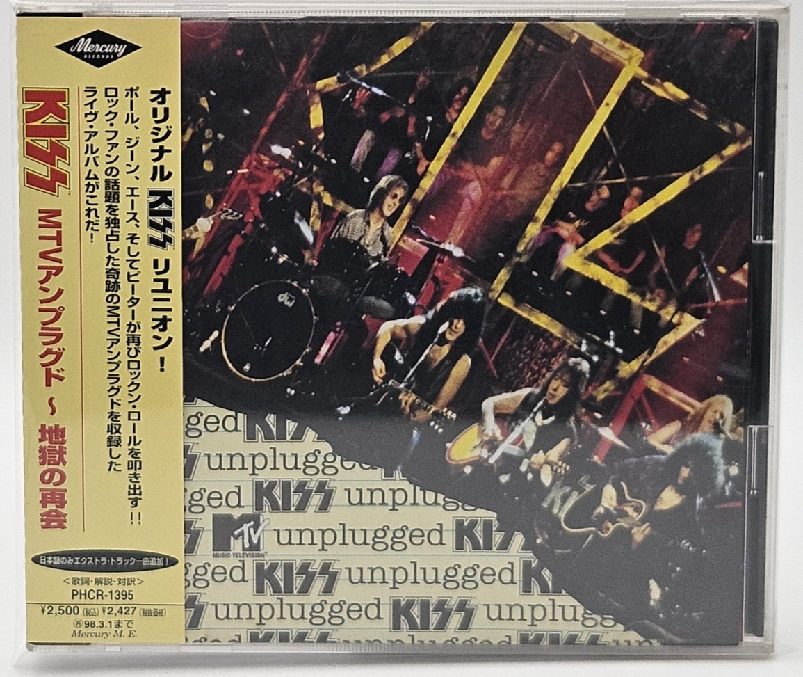 KISS MTV Unplugged Japan 1st Edition CD PHCR-1395 w/OBI Extratrack 16tracks 1996