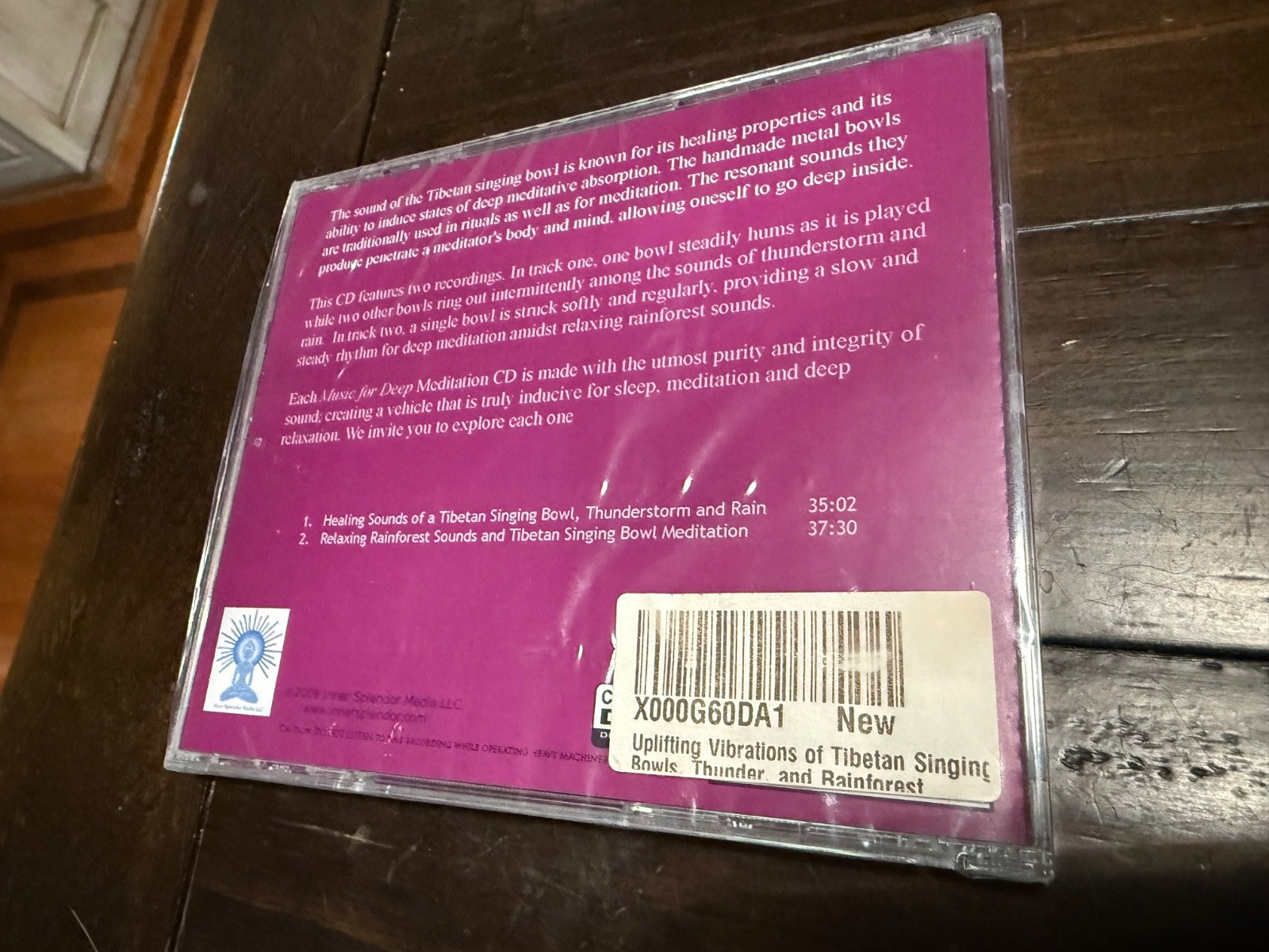 Uplifting Vibrations: Music for Deep Meditation CD, Never Opened, Tibetan Bowls