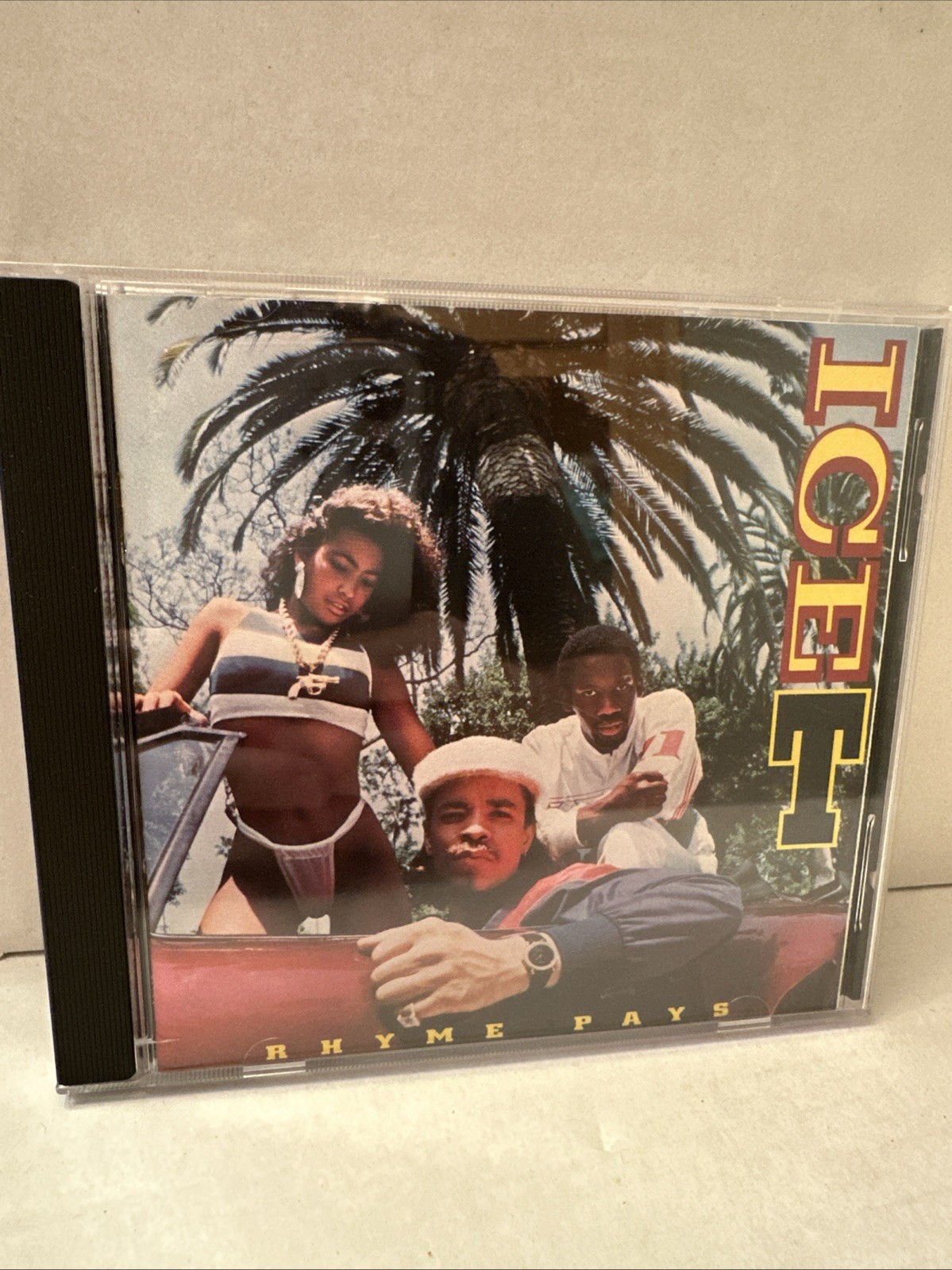 ICE T "Rhyme Pays" Sire Records CD 1987 Old School West Coast Rap OOP Rare