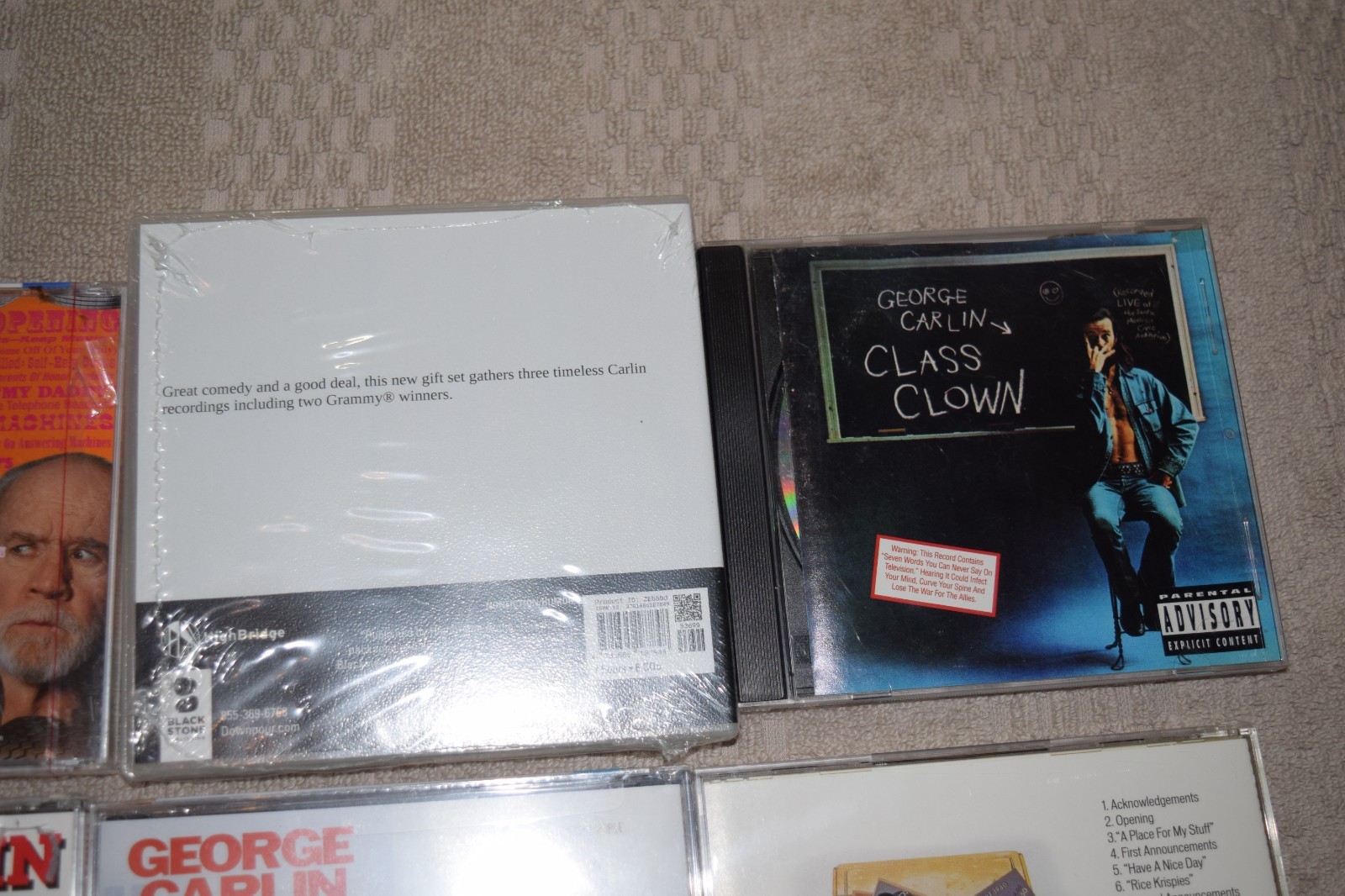GEORGE CARLIN-"LOT OF 12 COMPACT DISC'S", 7 STILL SEALED
