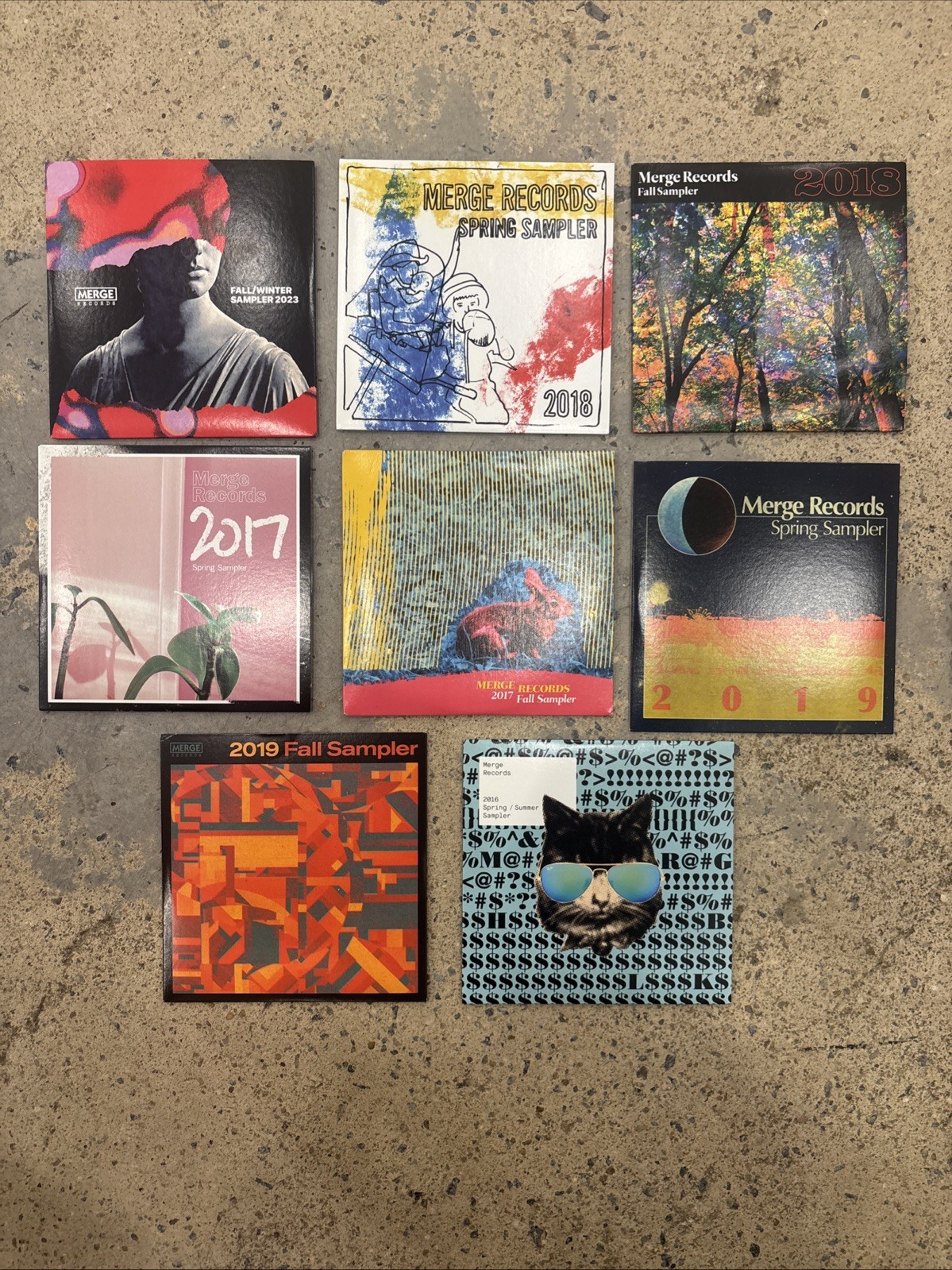 Merge Records Cd Sampler Lot (8) Indie Rock 00’s Spoon Mountain Goats Fruit Bats