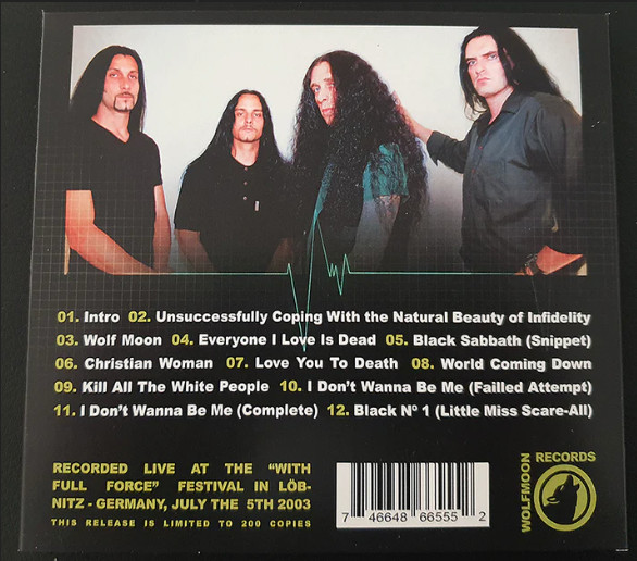 TYPE O NEGATIVE Sucks With Full Force Live In Germany Import CD SEALED NEW
