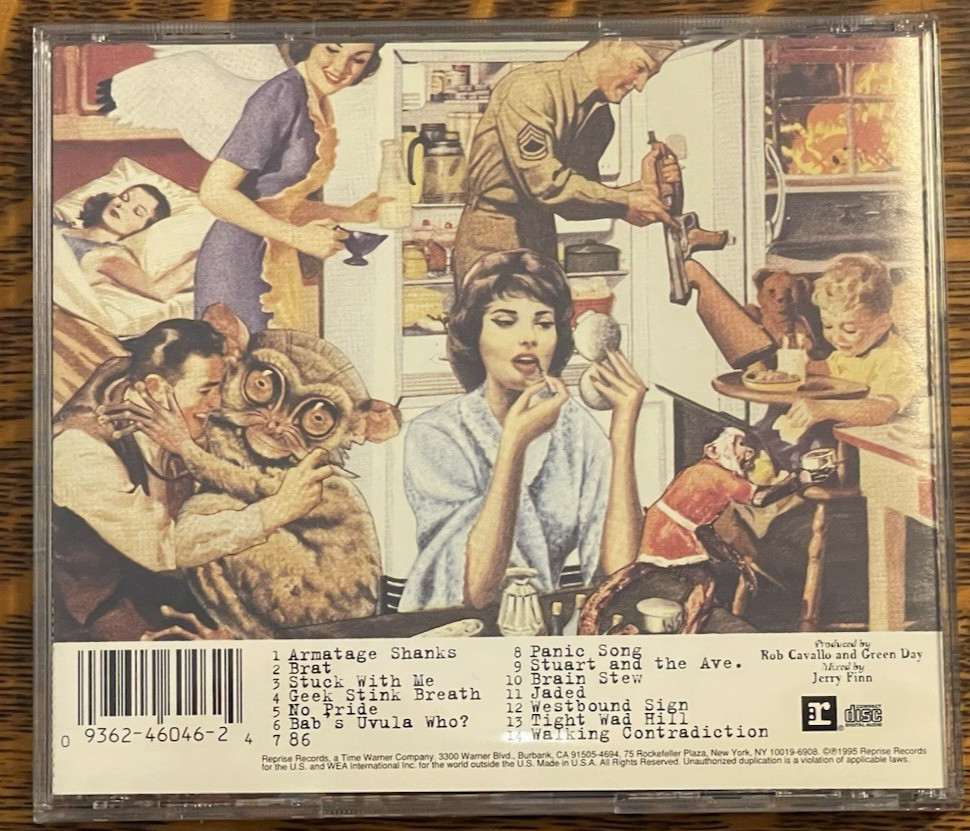 CD WITH FOLD OUT POSTER~ GREEN DAY~ 1995~ INSOMNIA