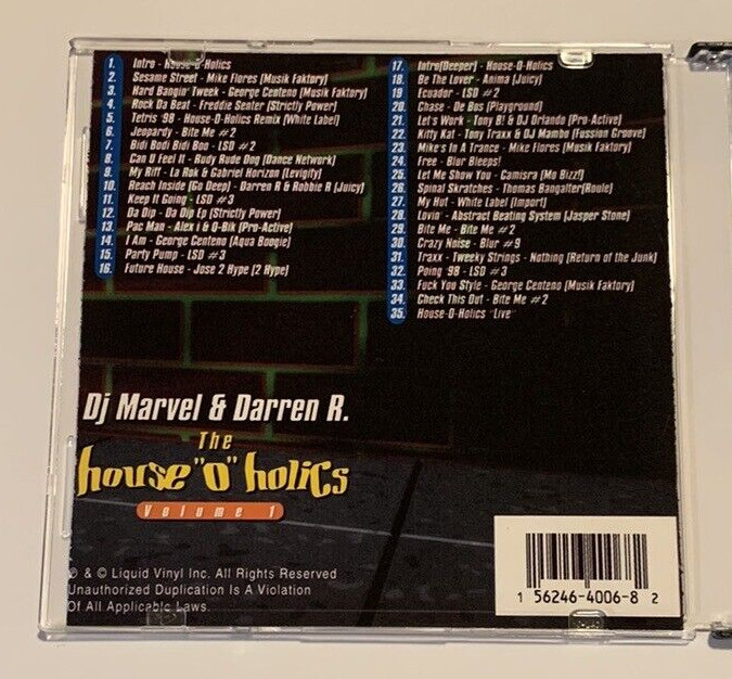 House "O" Holics Hard House (Volume 1) [CD] by Darren R & DJ Marvel