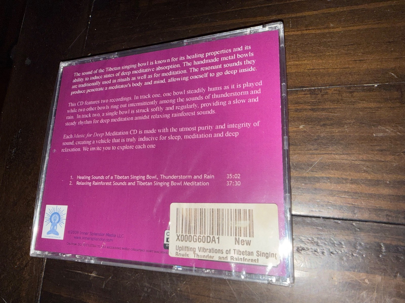 Uplifting Vibrations: Music for Deep Meditation CD, Never Opened, Tibetan Bowls