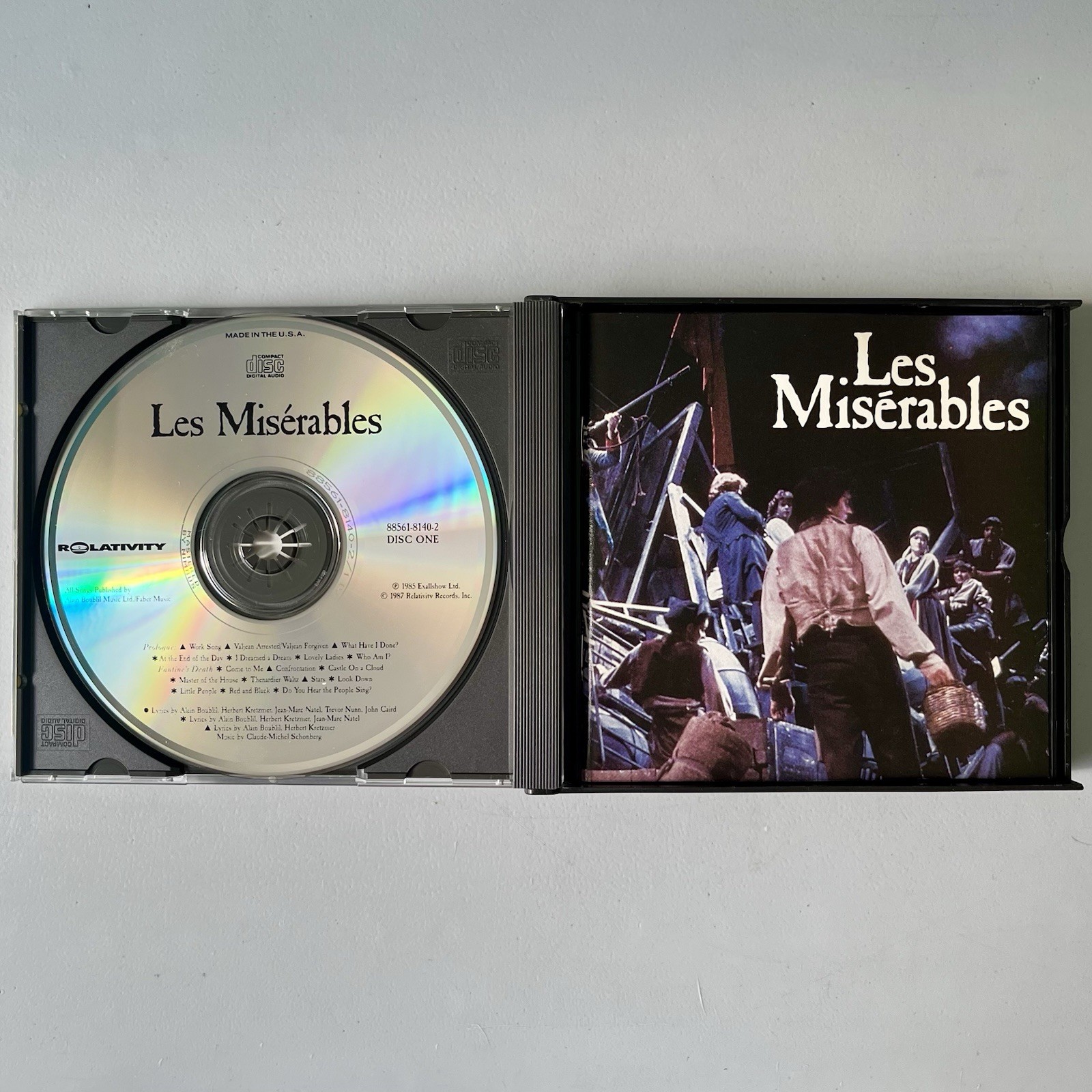 Les Miserables Original London Cast Recording CD 1985 Relativity