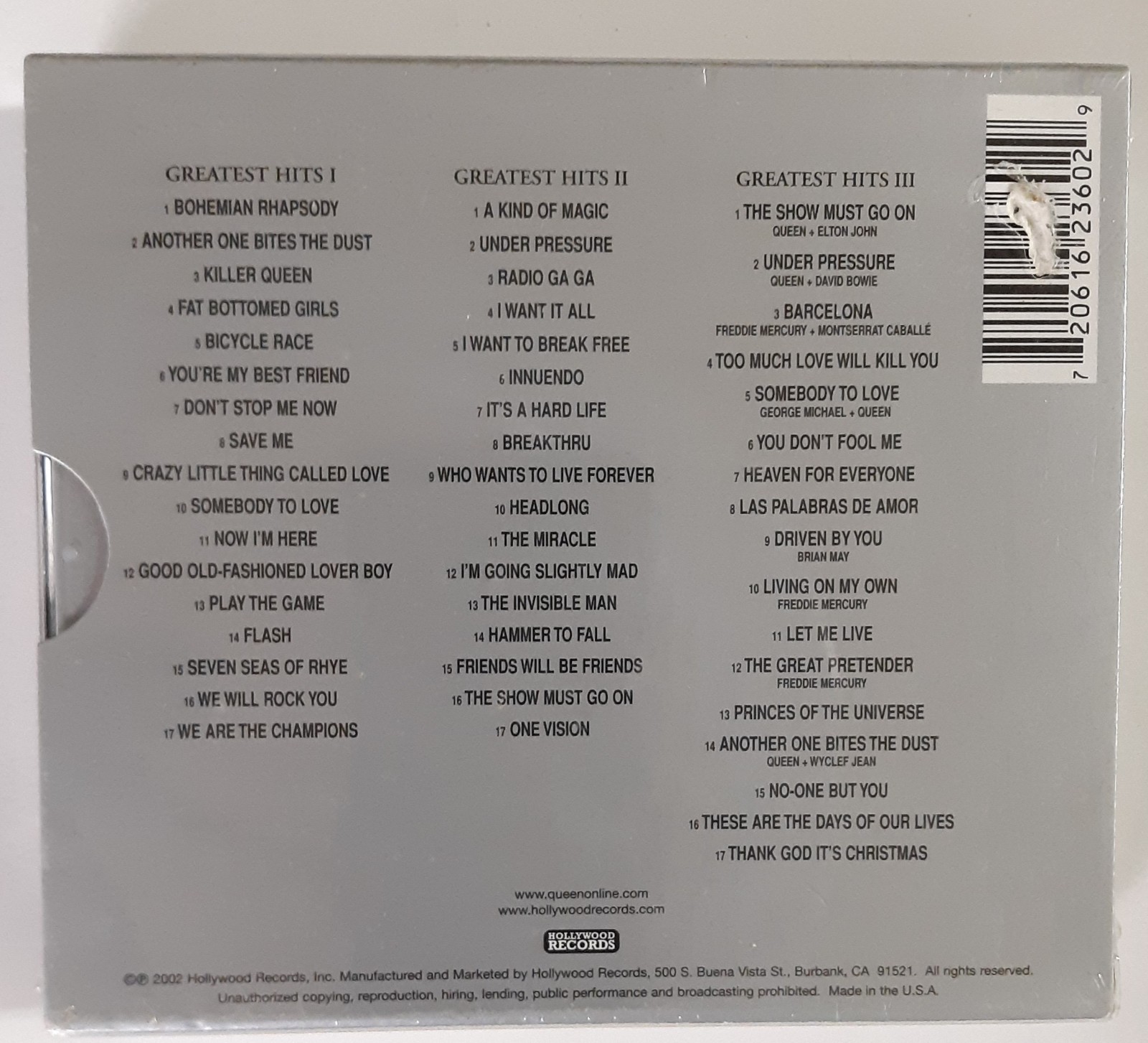 Queen Greatest Hits I II & III The Platinum Collection Brand New 1 2 3 CD SET