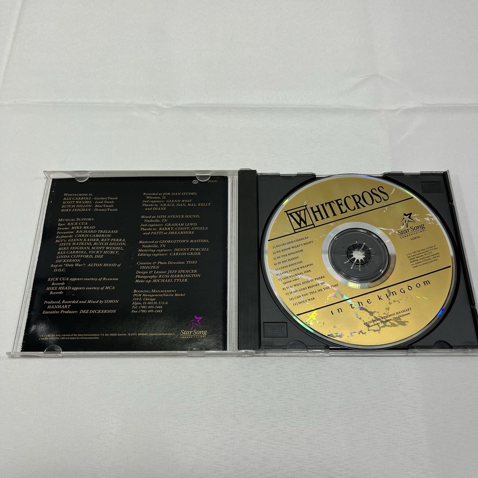 WHITECROSS In The Kingdom CD 1991 Star Song REX CARROLL Christian Metal