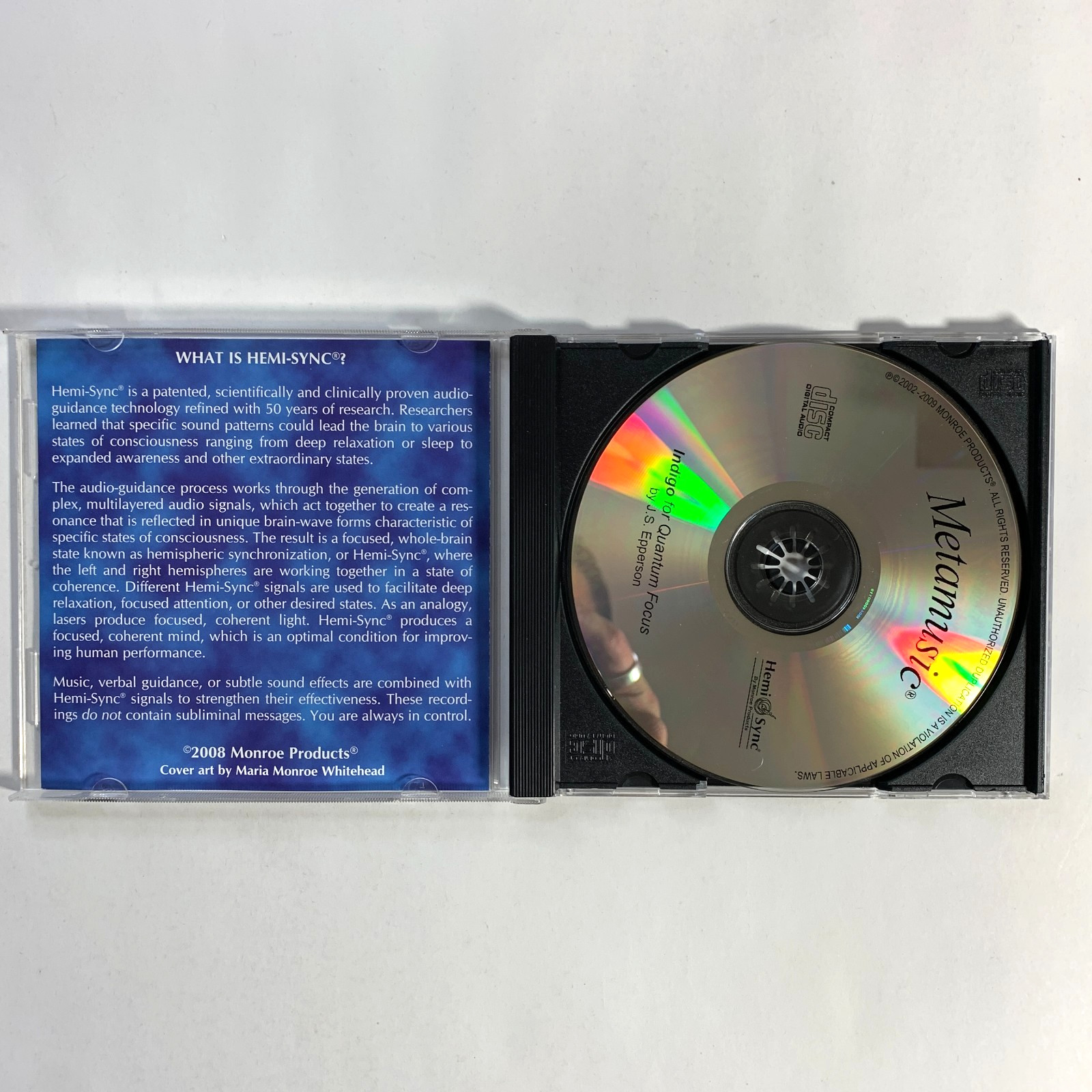 Indigo For Quantum Focus - Hemi Sync (CD, 2008) - Metamusic, Monroe Institute