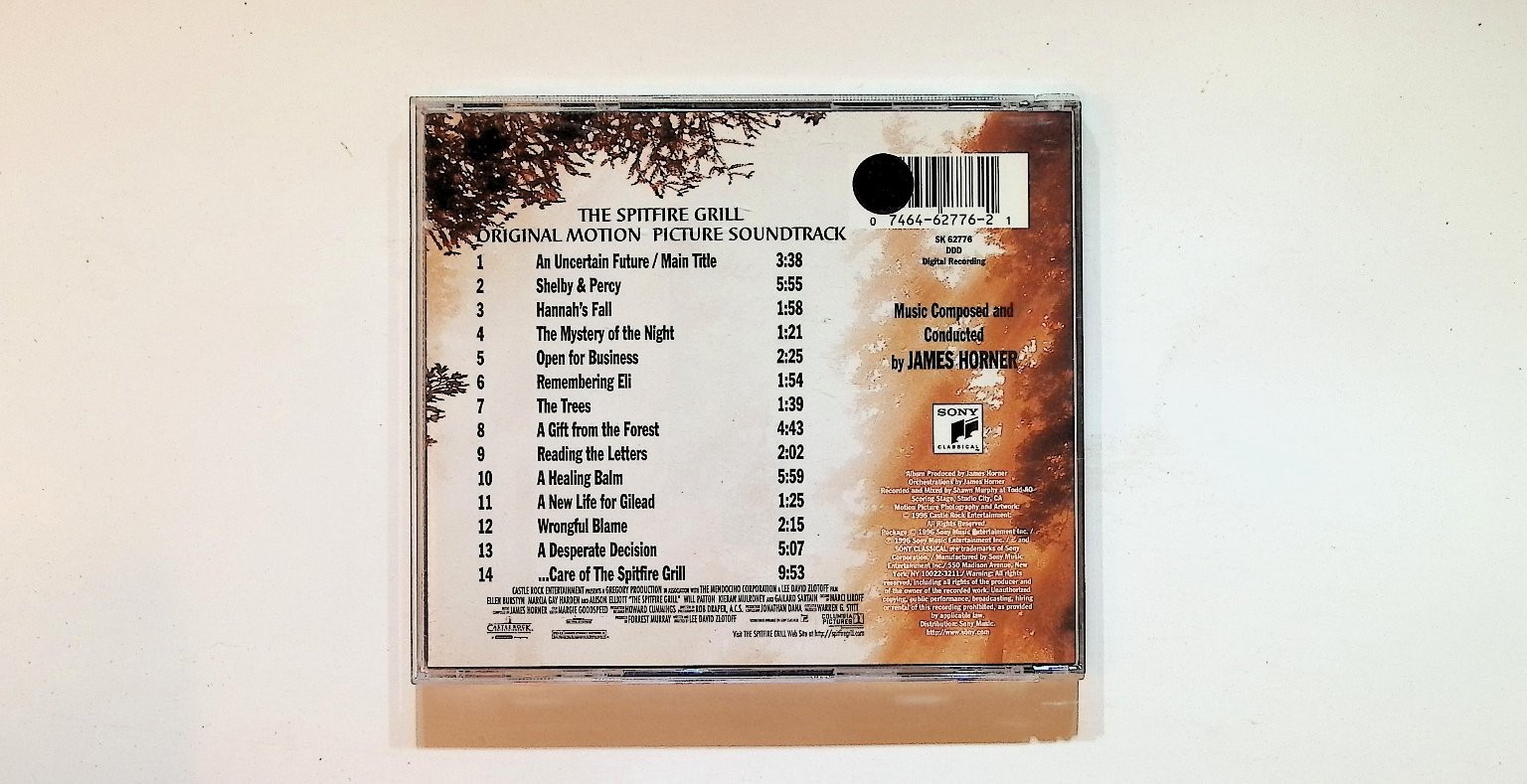 James Horner – The Spitfire Grill Soundtrack CD 1996 Film Score Sony Classical