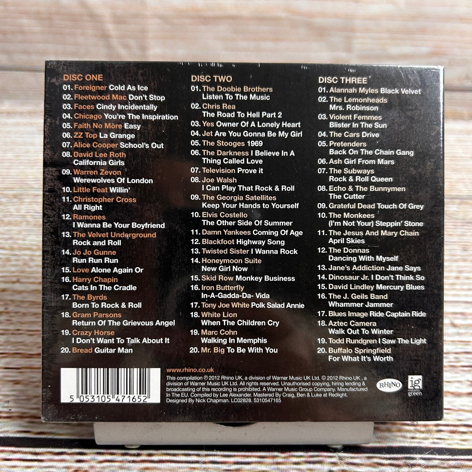 Classic Rock The Collection 3-CD Box Set 60 Hits Rhino UK 5053105471652 NEW