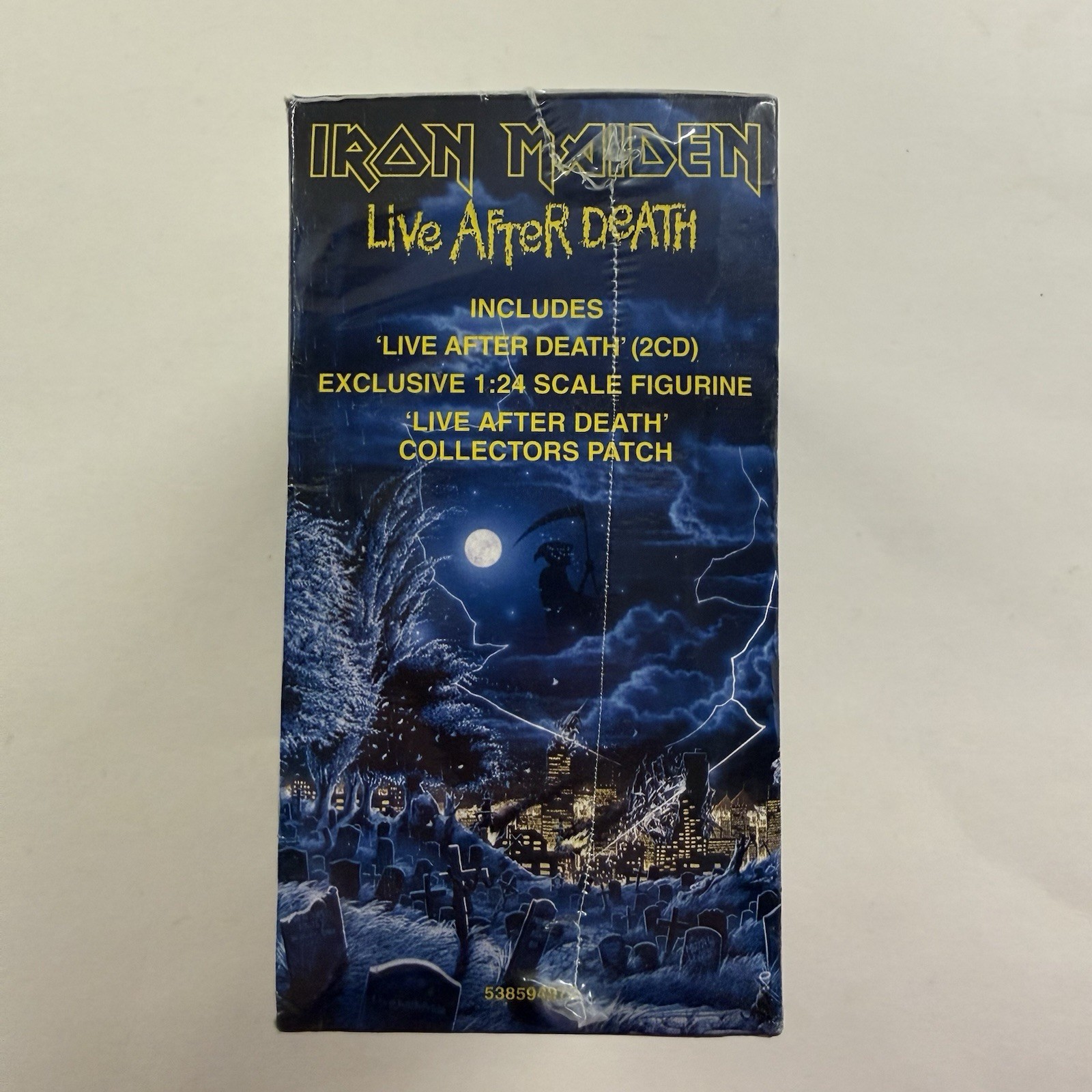 IRON MAIDEN LIVE AFTER DEATH 2015 CD BOX W/EDDIE FIGURINE & PATCH NEW SEALED