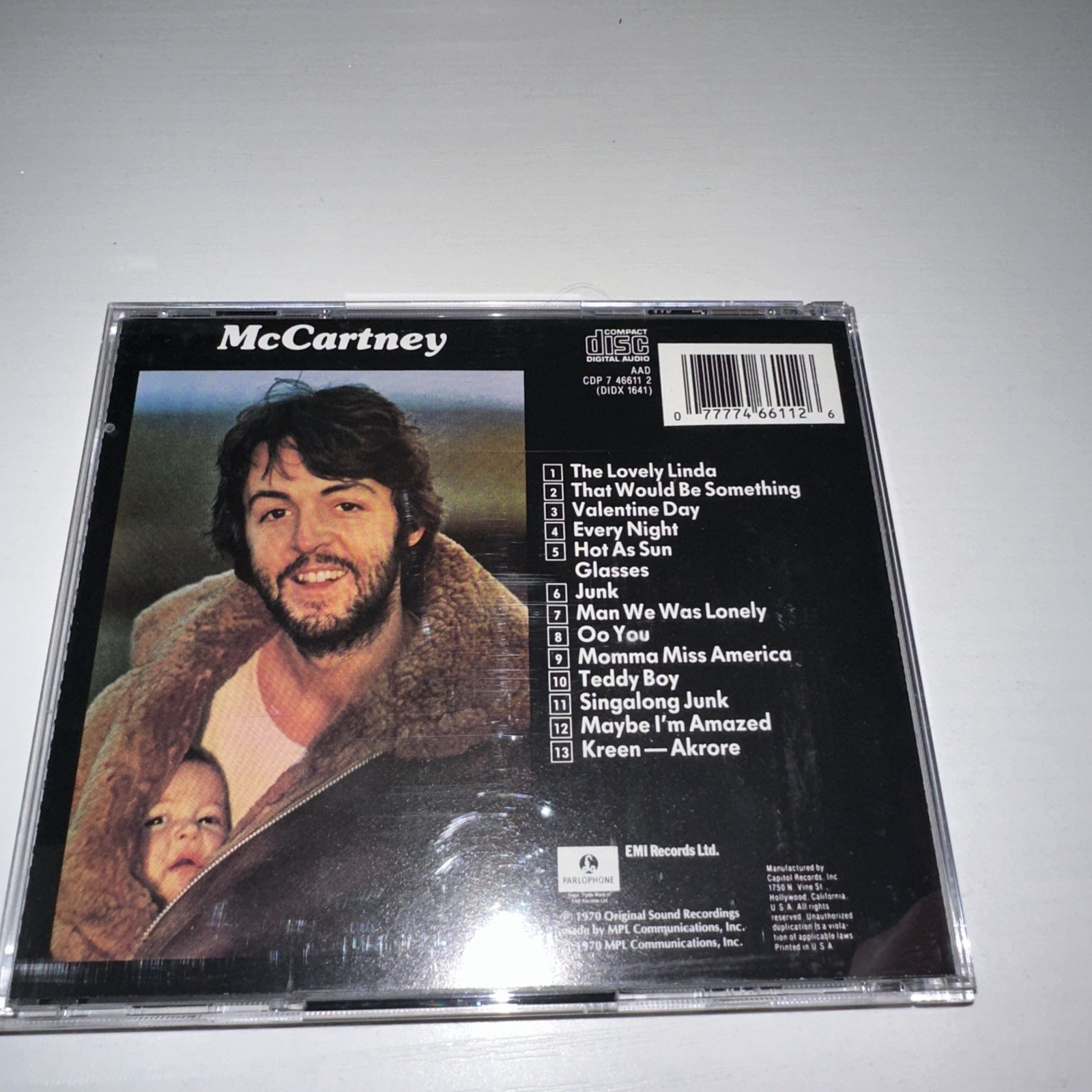 RARE! Paul Mccartney : Mccartney [Us Import] CD (1999)