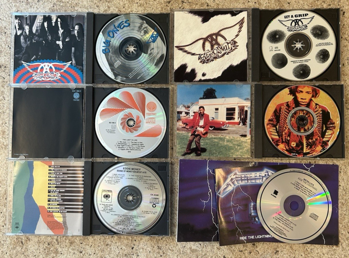 Hard Rock/Rock Music CD Lot Of 32 Different Titles (Mostly 1980’s Era)