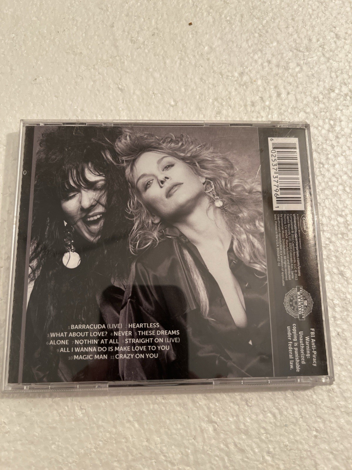 Heart – ICON Greatest Hits CD, Barracuda, What About Love, Magic Man, Crazy on Y