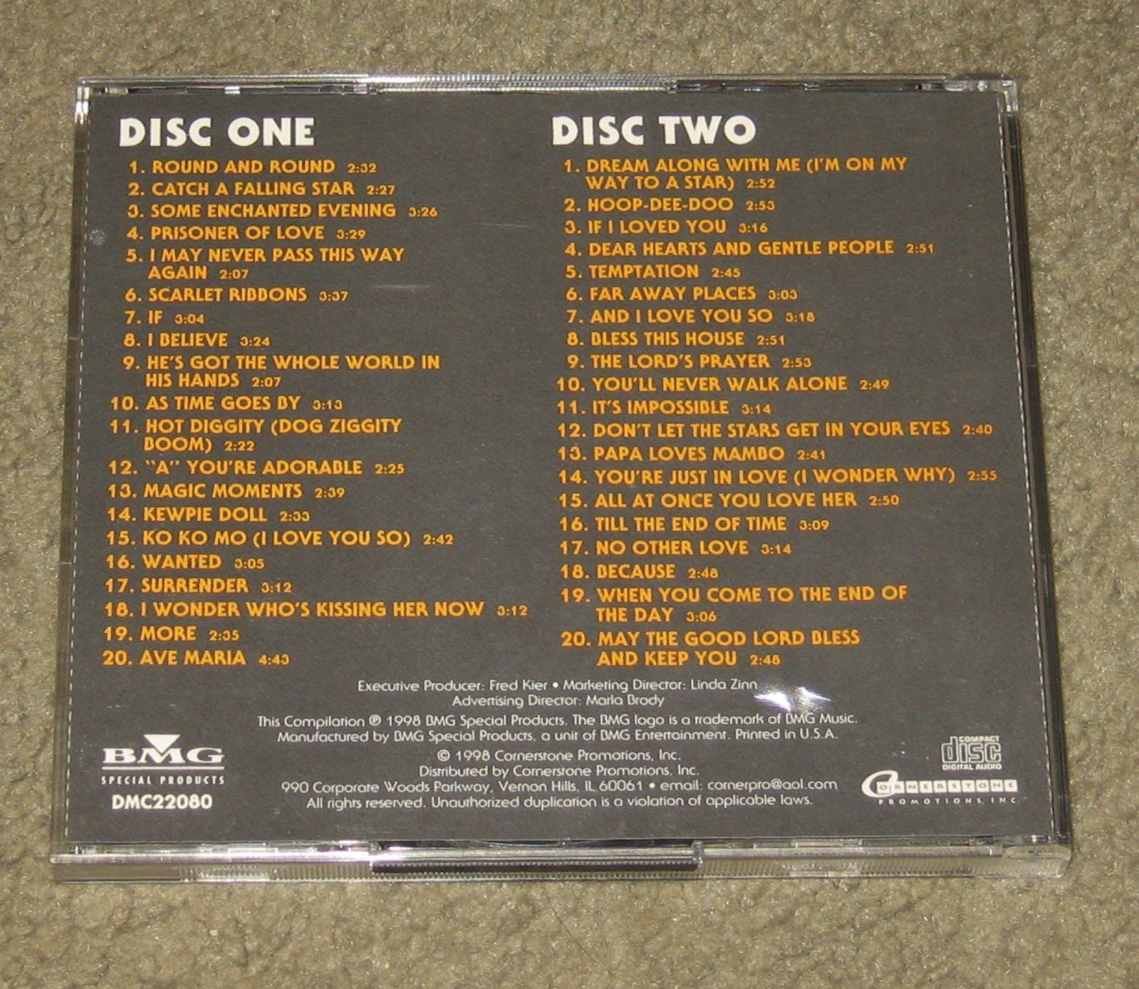 Perry Como - A Classic Collection (CD, 1998, 2 Discs, BMG/Cornerstone)
