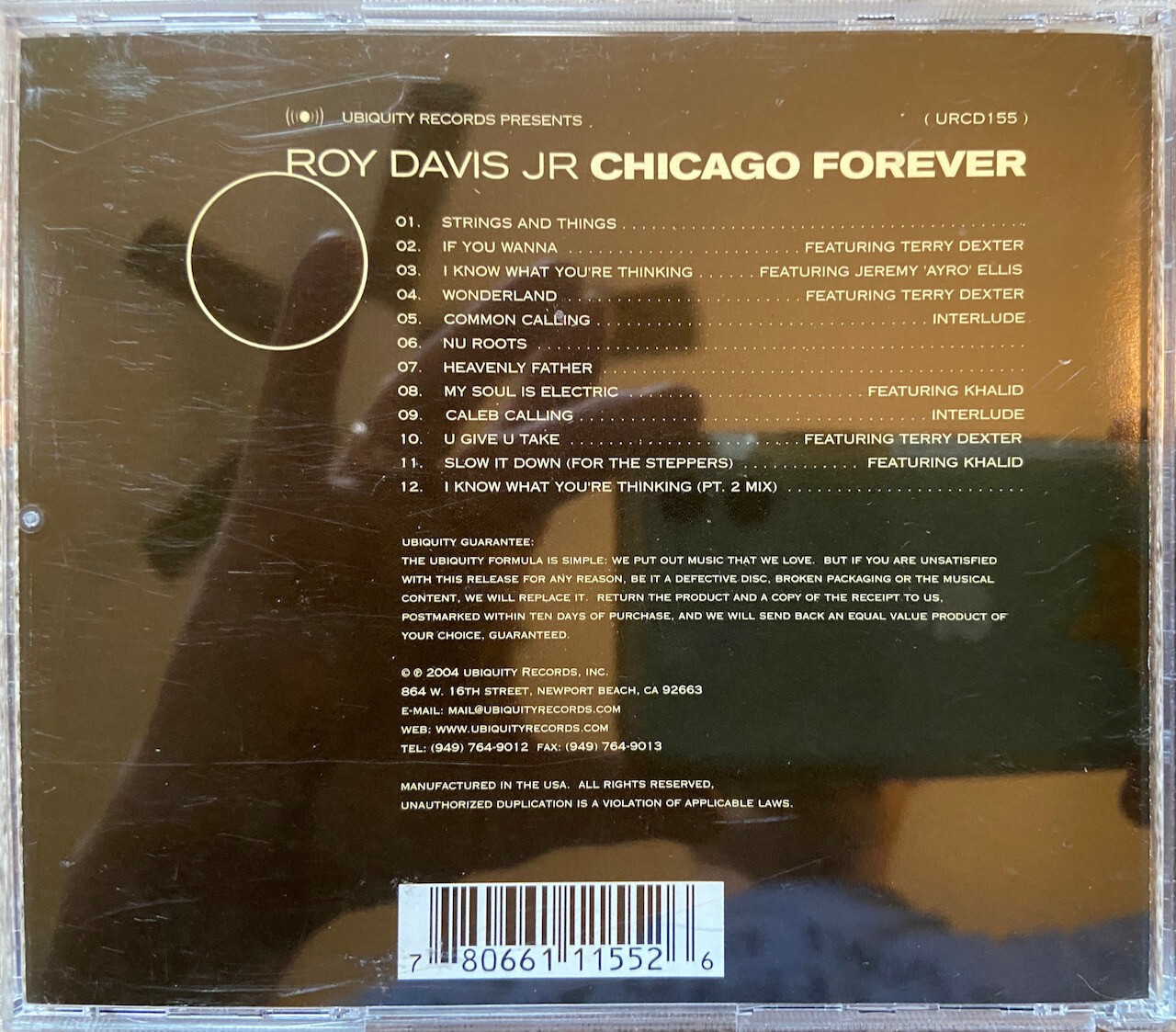 Roy Davis Jr - Chicago Forever - CD 2004