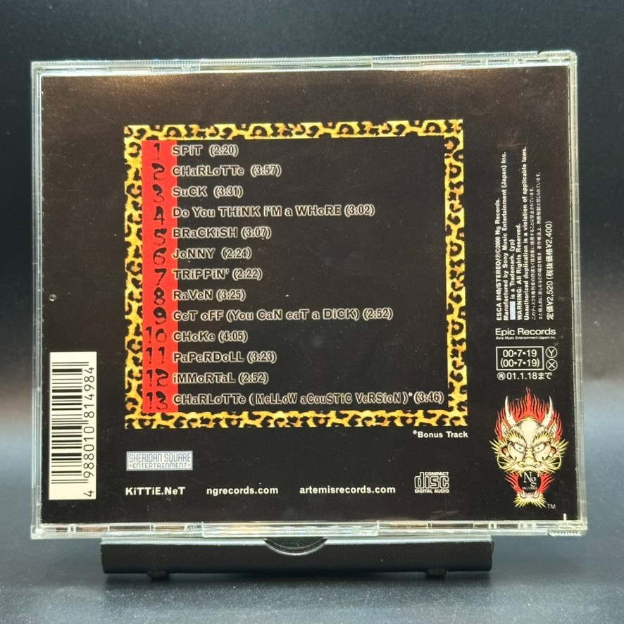 Kittie / Spit First Edition 2000 Japan OBI CD