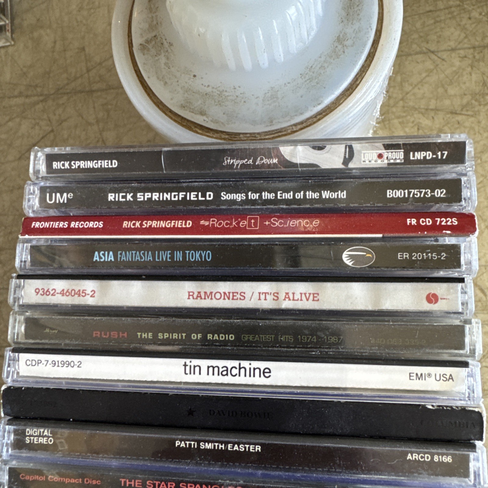 Lot of 20 CDs new age Rock 1980s EX Bowie, Idol, Blondie, U2,Rush, Depeche Mode